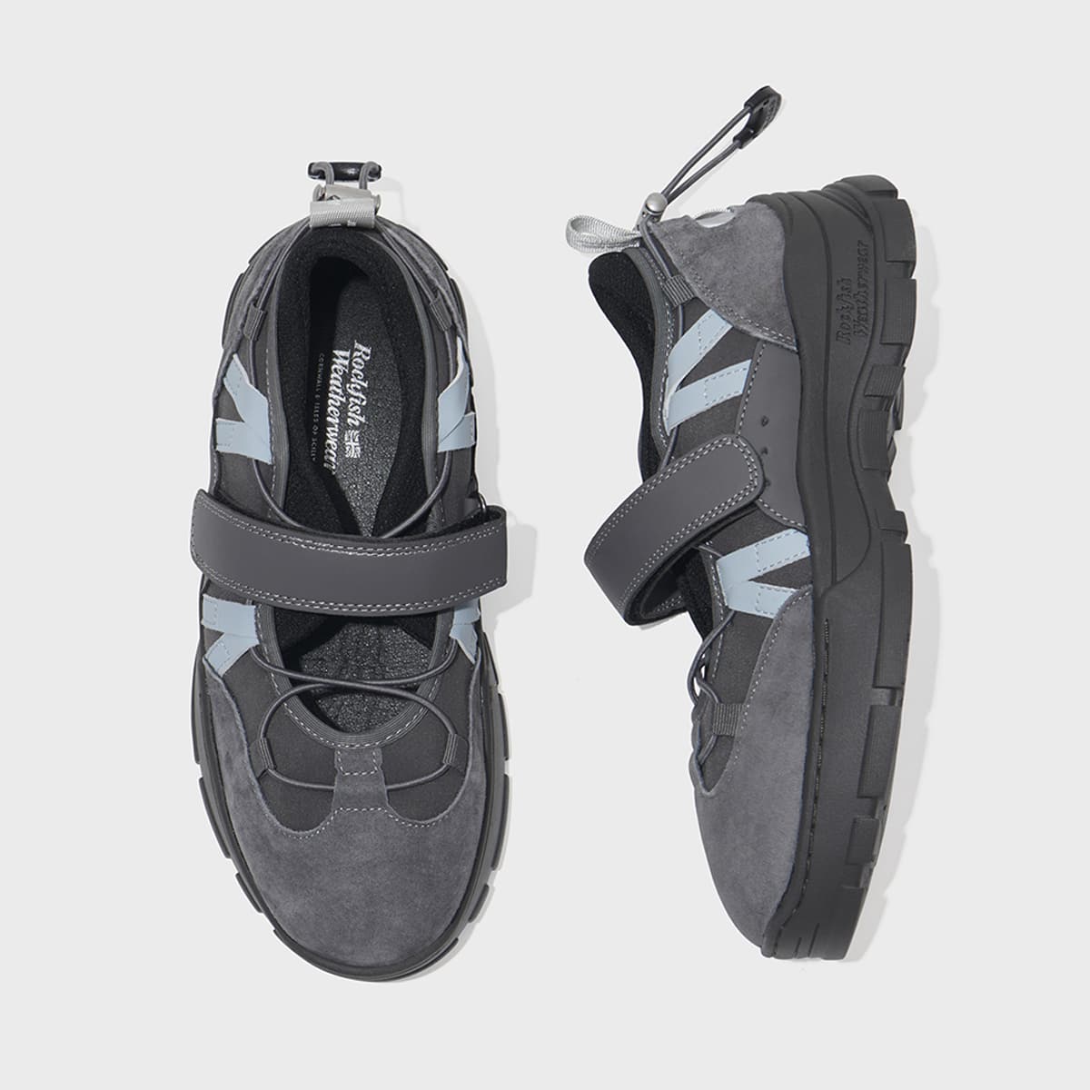 ROCKFISH WEATHERWEAR BRYN VELCRO SNEAKERS_NEOPRENE DARKGRAYの画像