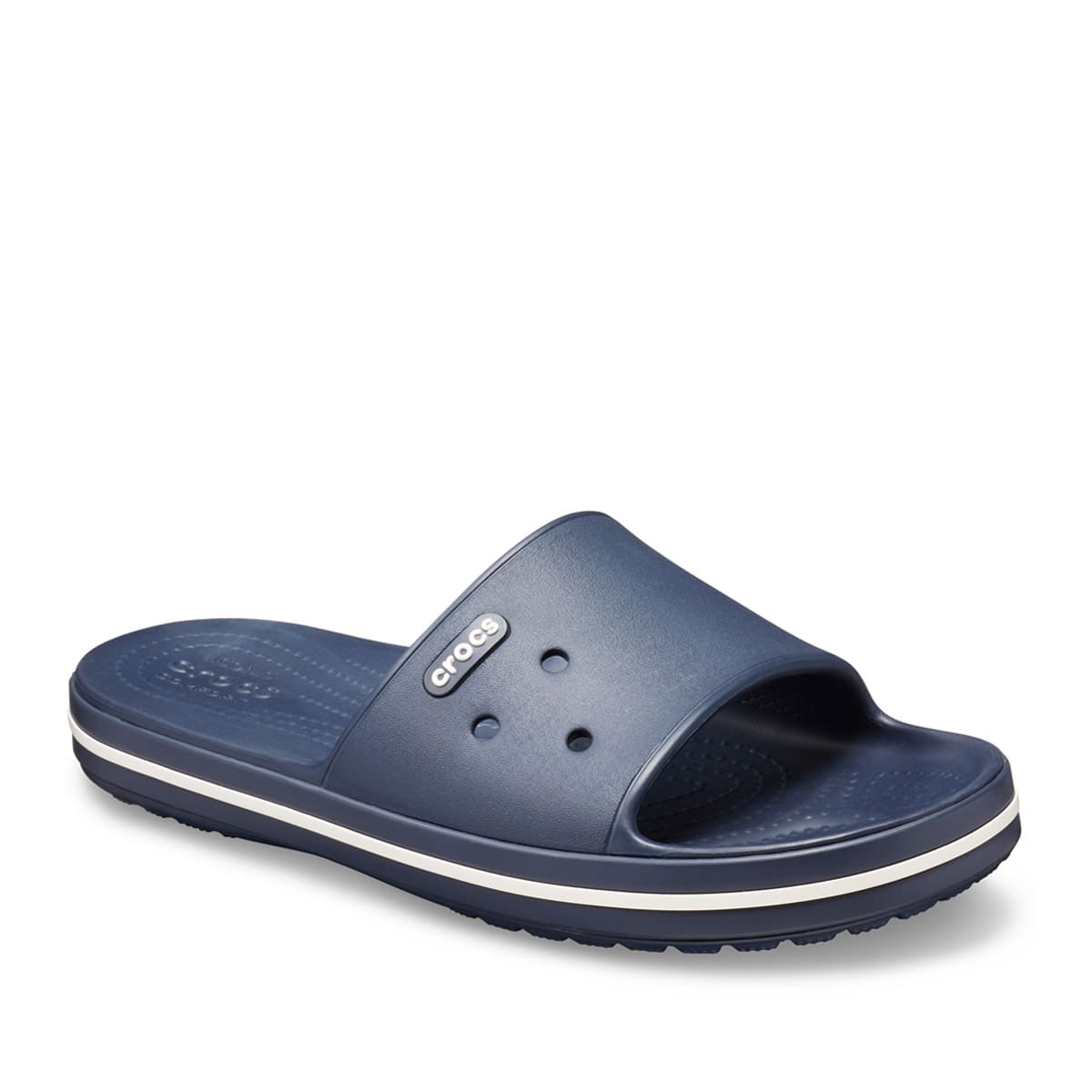crocs Crocband™ 3.0 slide navy/white の画像
