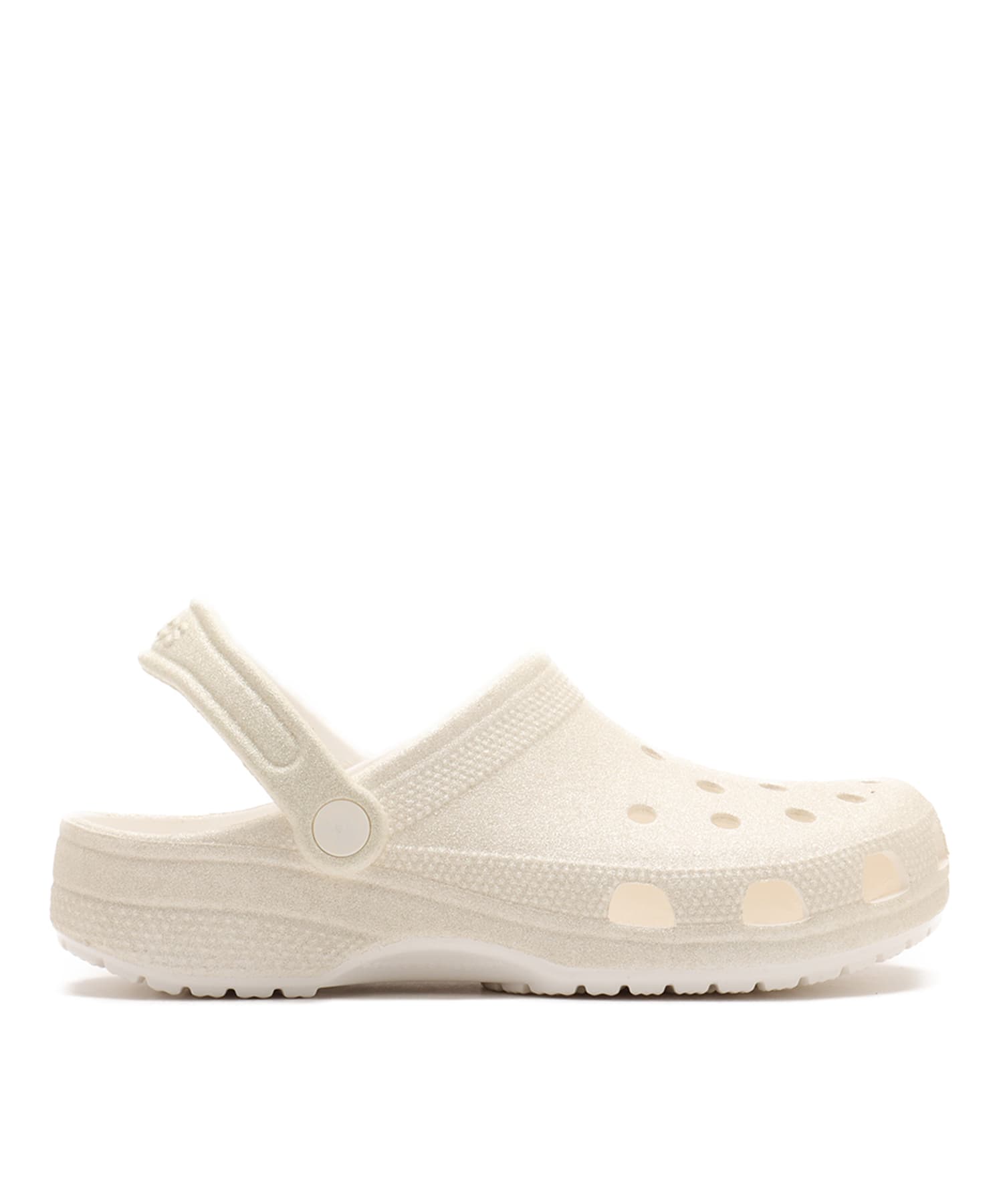 crocs Classic Glitter Clog Whiteの画像