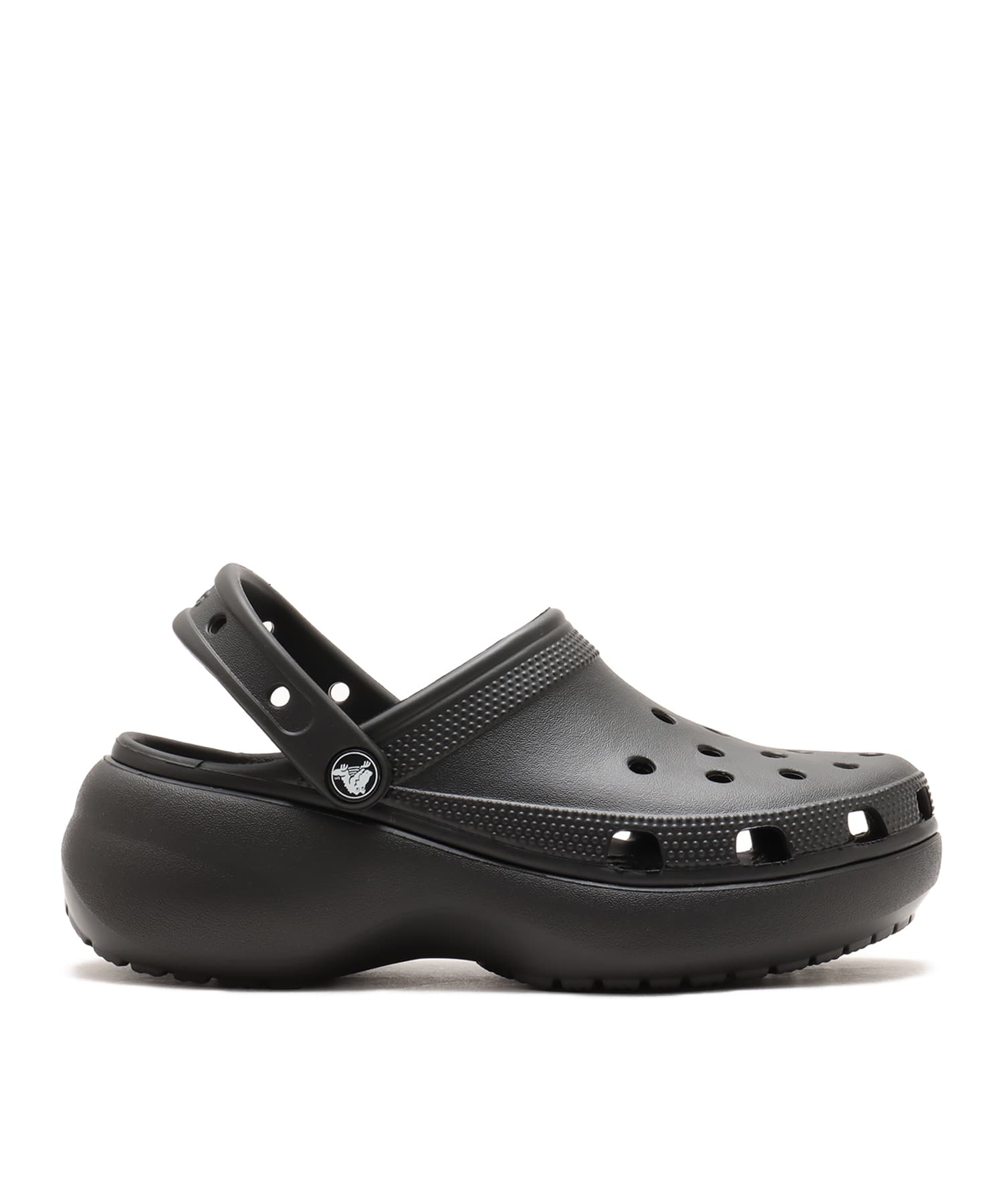 crocs Classic Platform Clog W Blackの画像