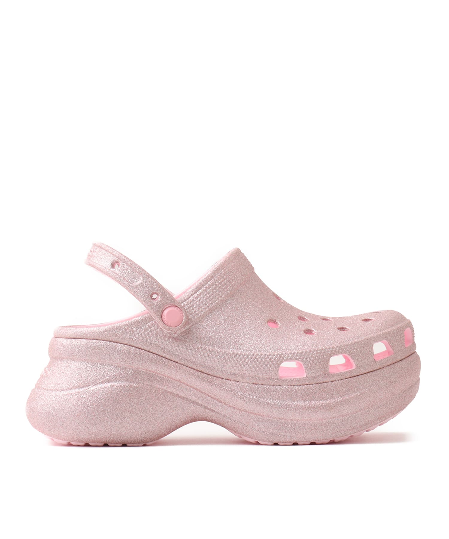 crocs Bae Glitter Clog Pink Milkの画像