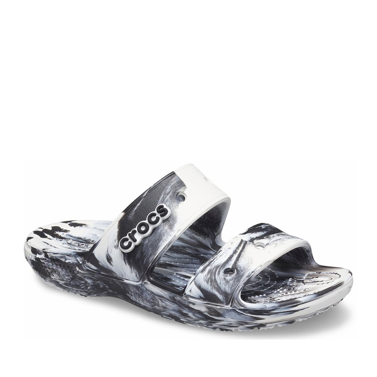 Crocs Classic Crocs Marbled Sandal White/Black 22SS-Iの画像