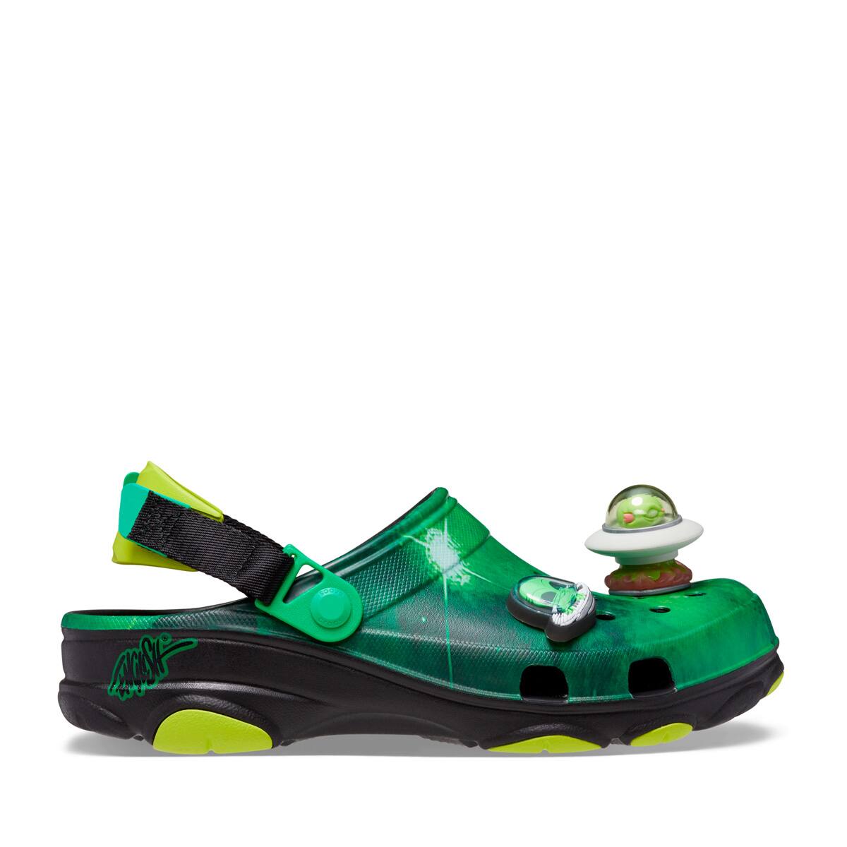 crocs Classic All Terrain Crocs x Ron English Area 54 Clog Black/Neon Greenの画像