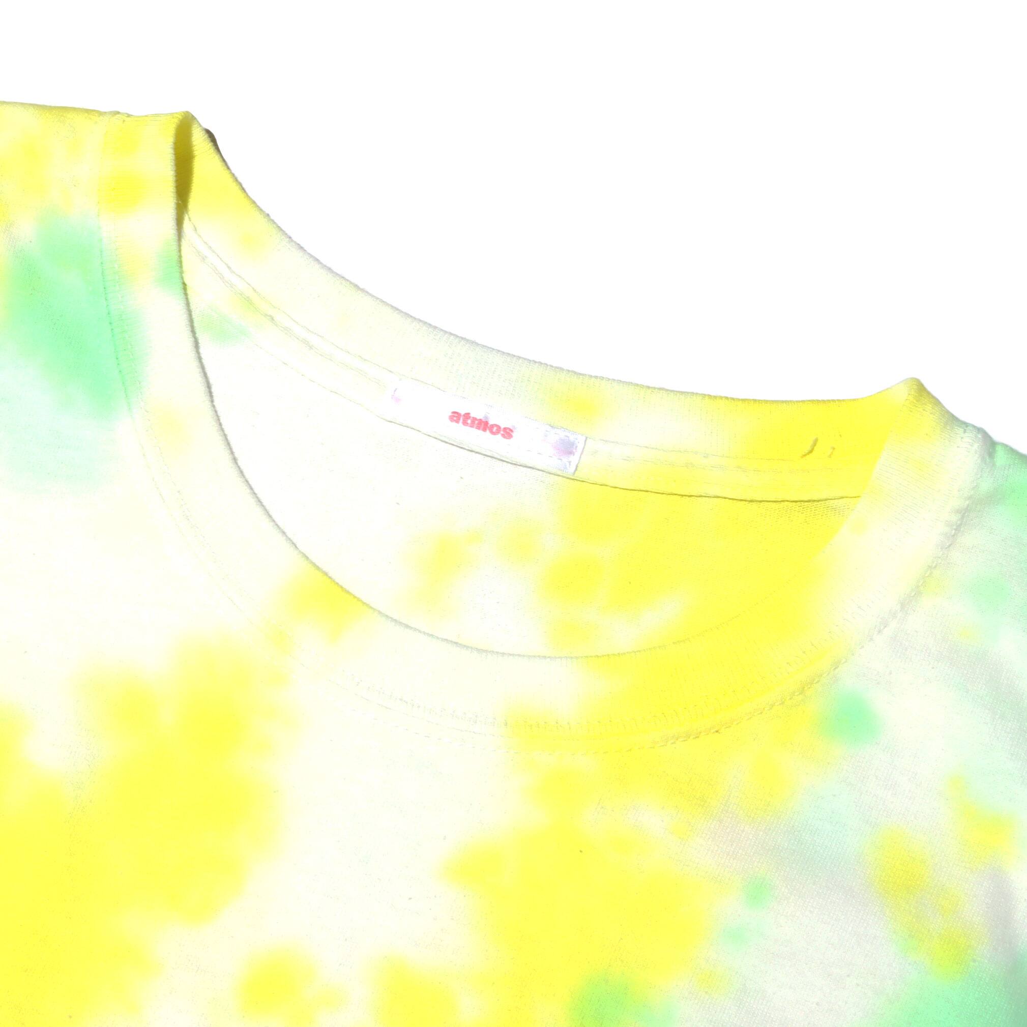 KANA x atmos pink タイダイ Tシャツ YELLOWの画像