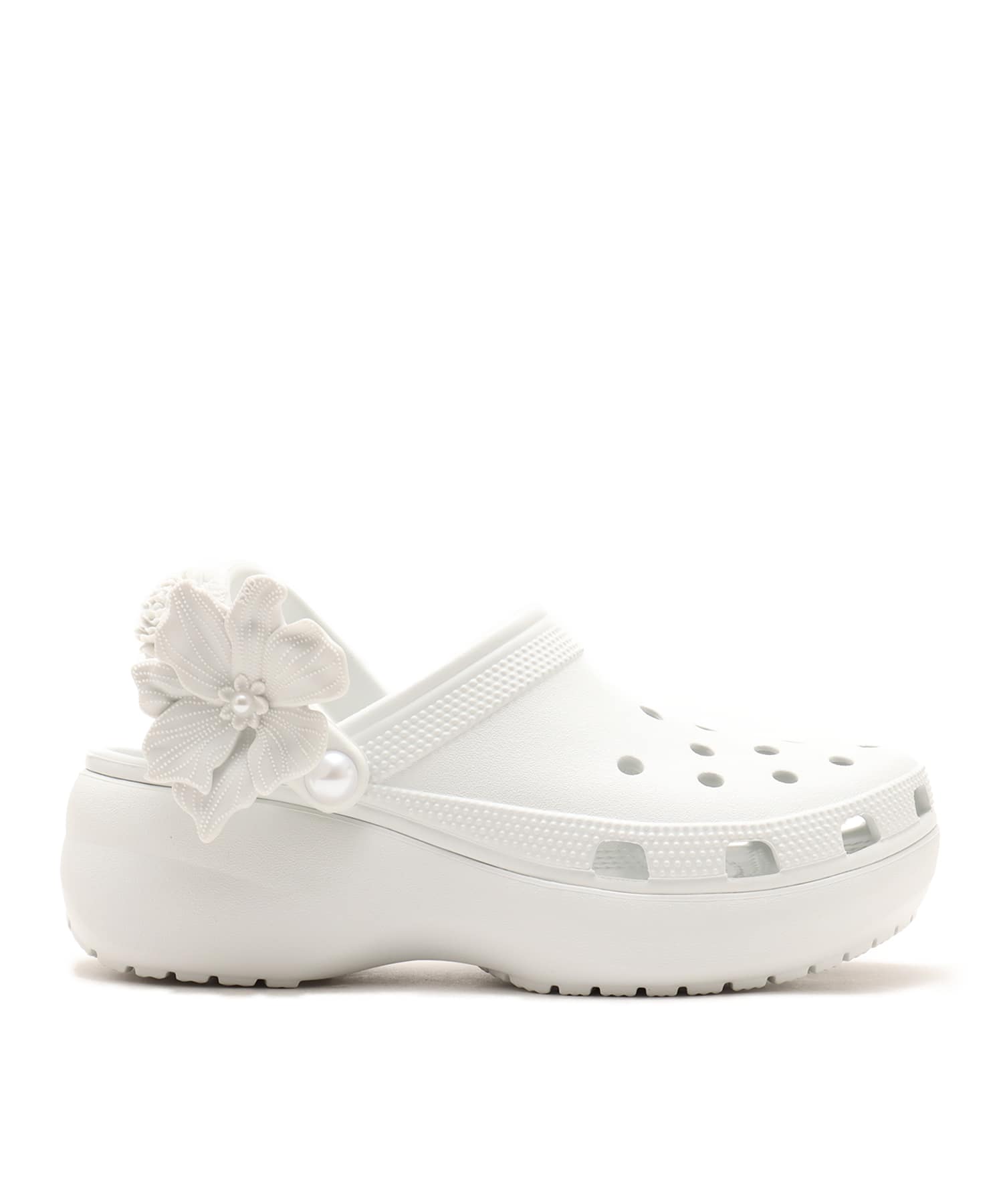 crocs Classic Platform Bouquet Clog Moonlightの画像