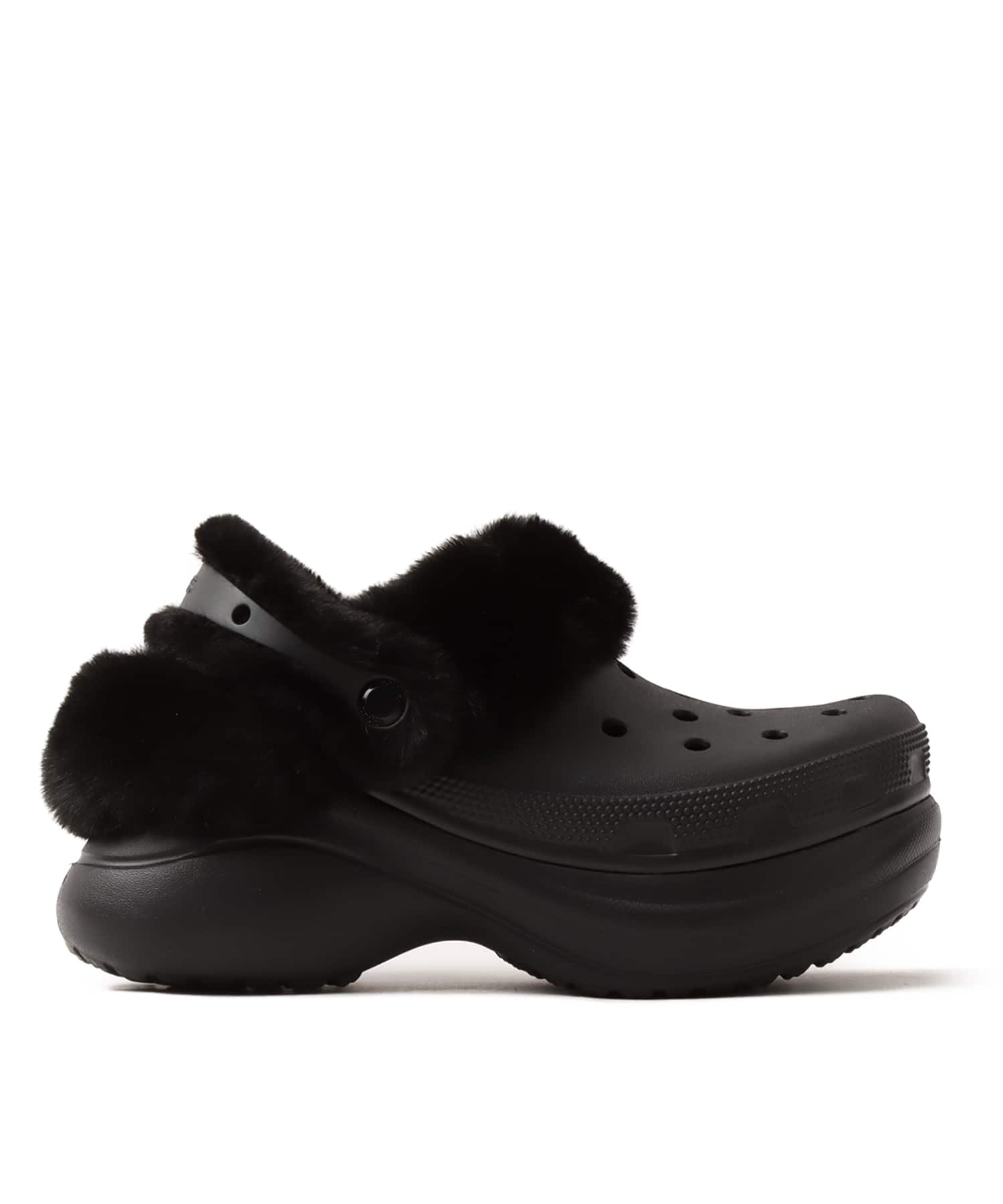 crocs Bae Lined Clog Blackの画像