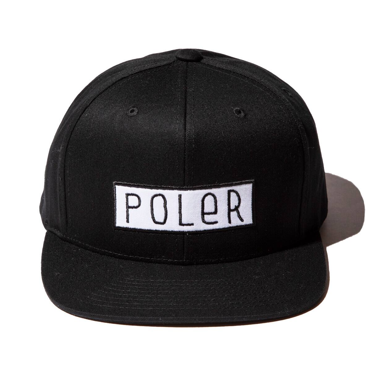 POLER FONT PATCH HAT BLACK 21SU-Iの画像