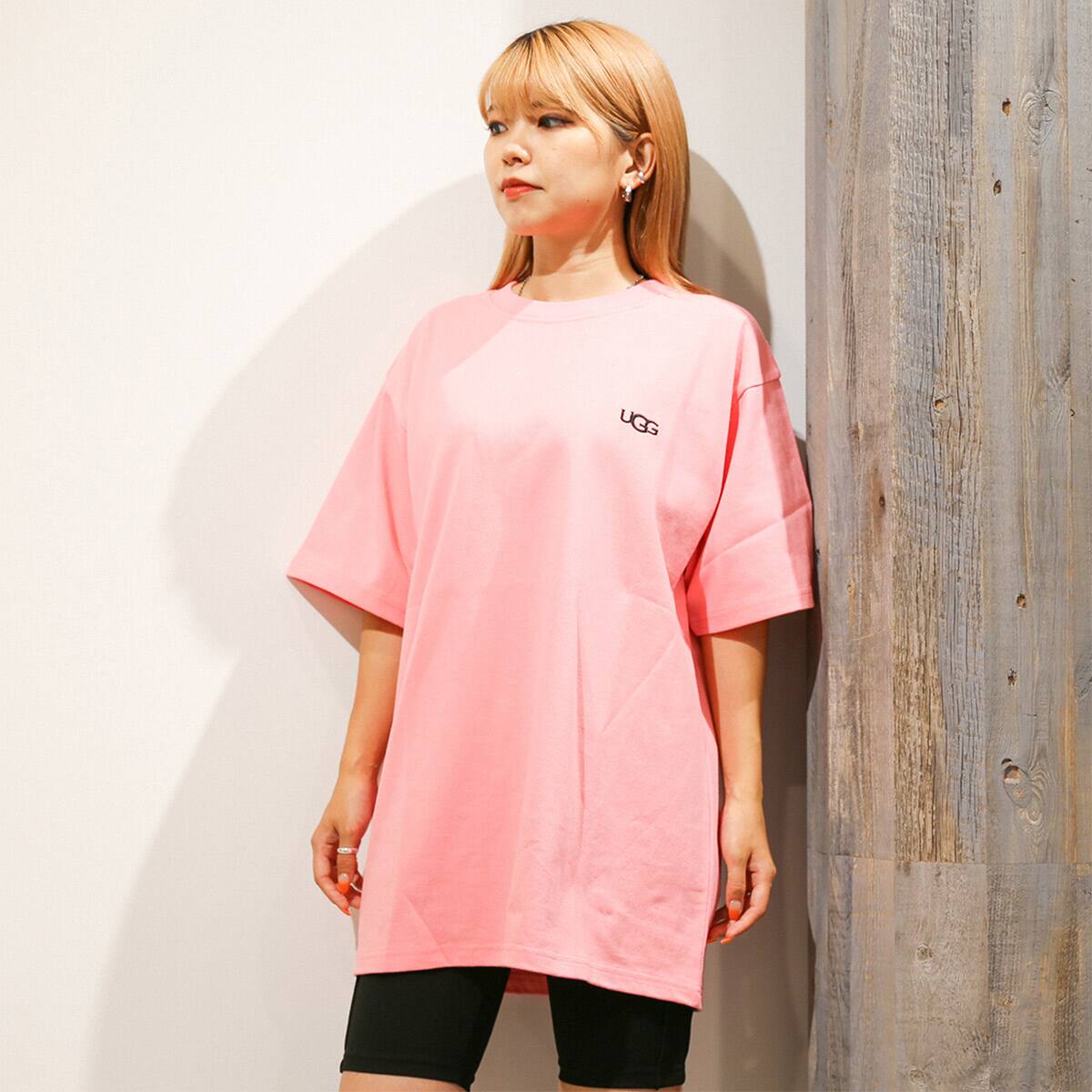 UGG バックビックロゴ Tシャツ PINK 21FW-I