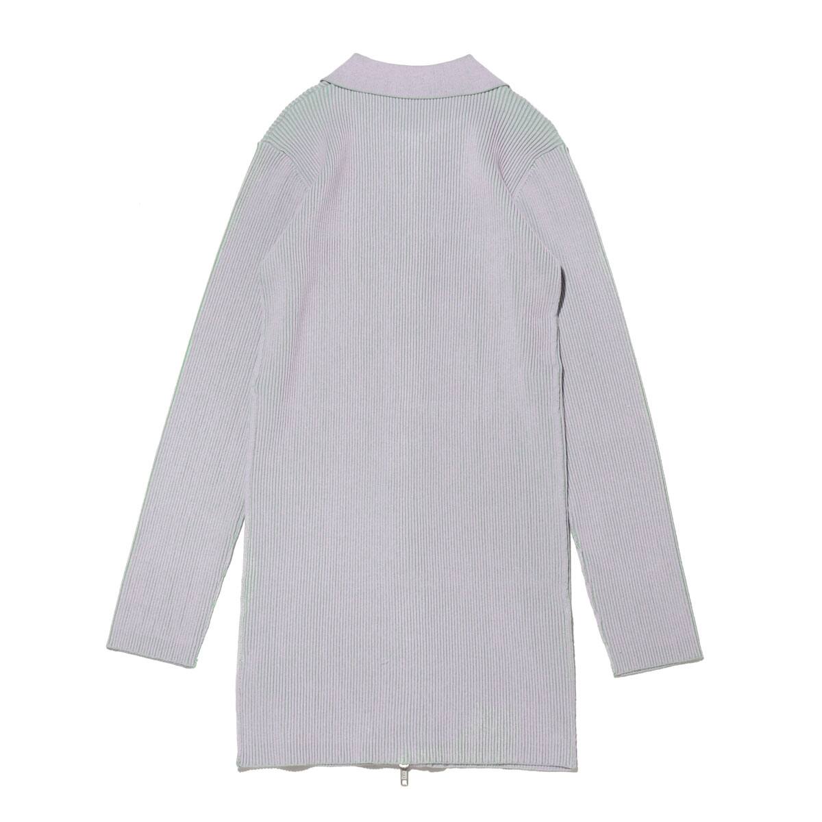atmos pink ZIP バイカラー リブニット OP PURPLEの画像