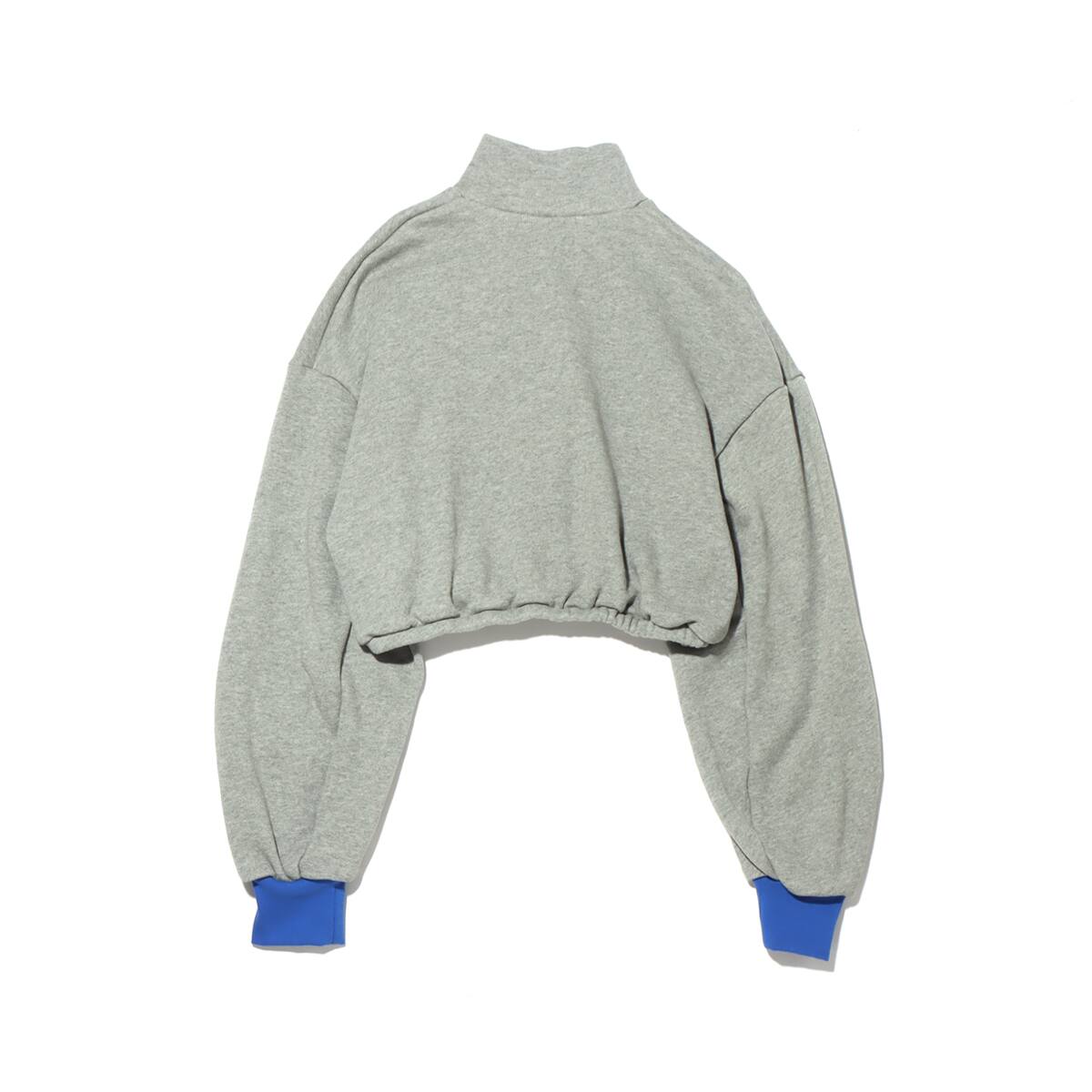 atmos pink シリコンパッチ ハイネック トップス GRAY×BLUEの画像