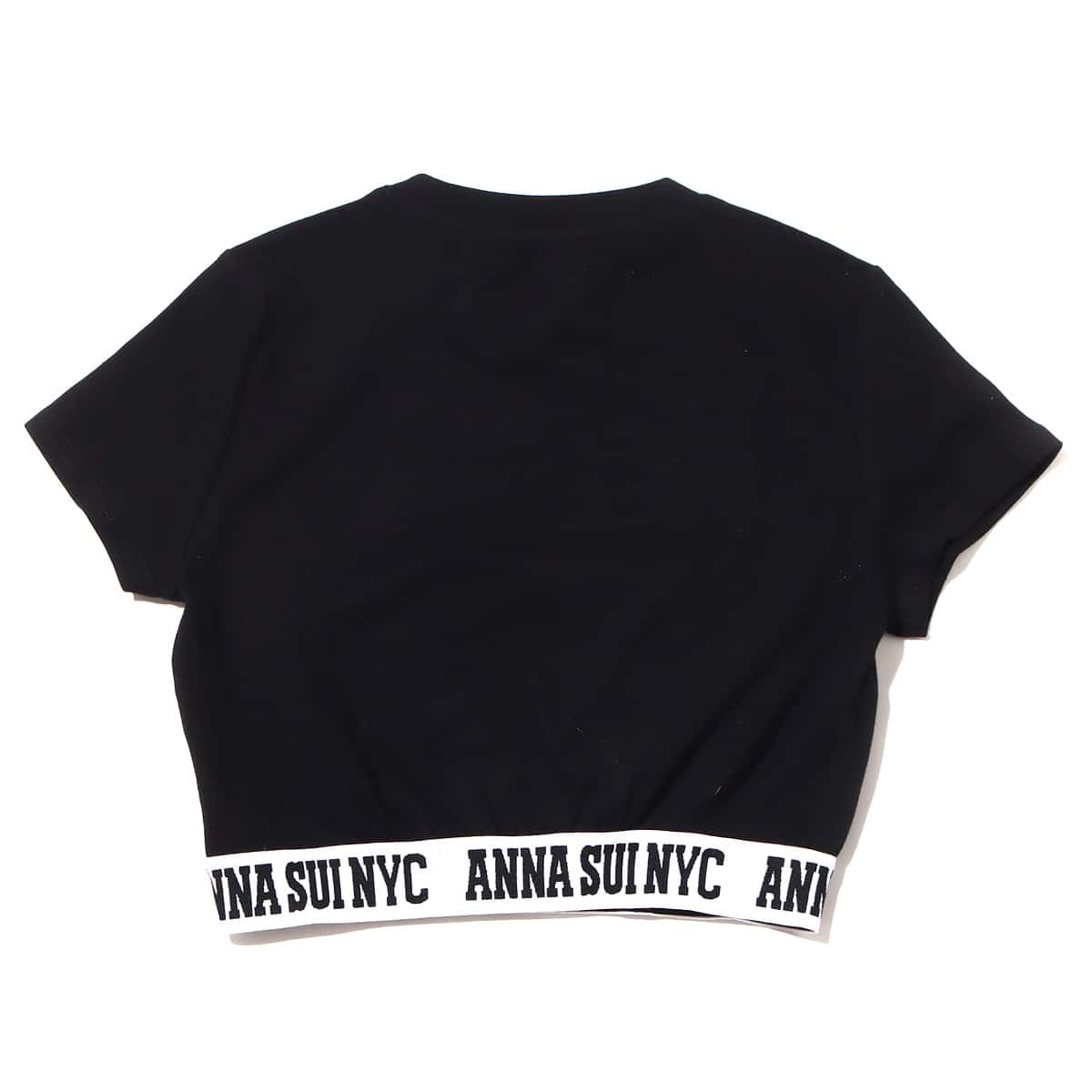ANNA SUI NYC ロゴテープ チビTシャツ BLACK 22HO-I