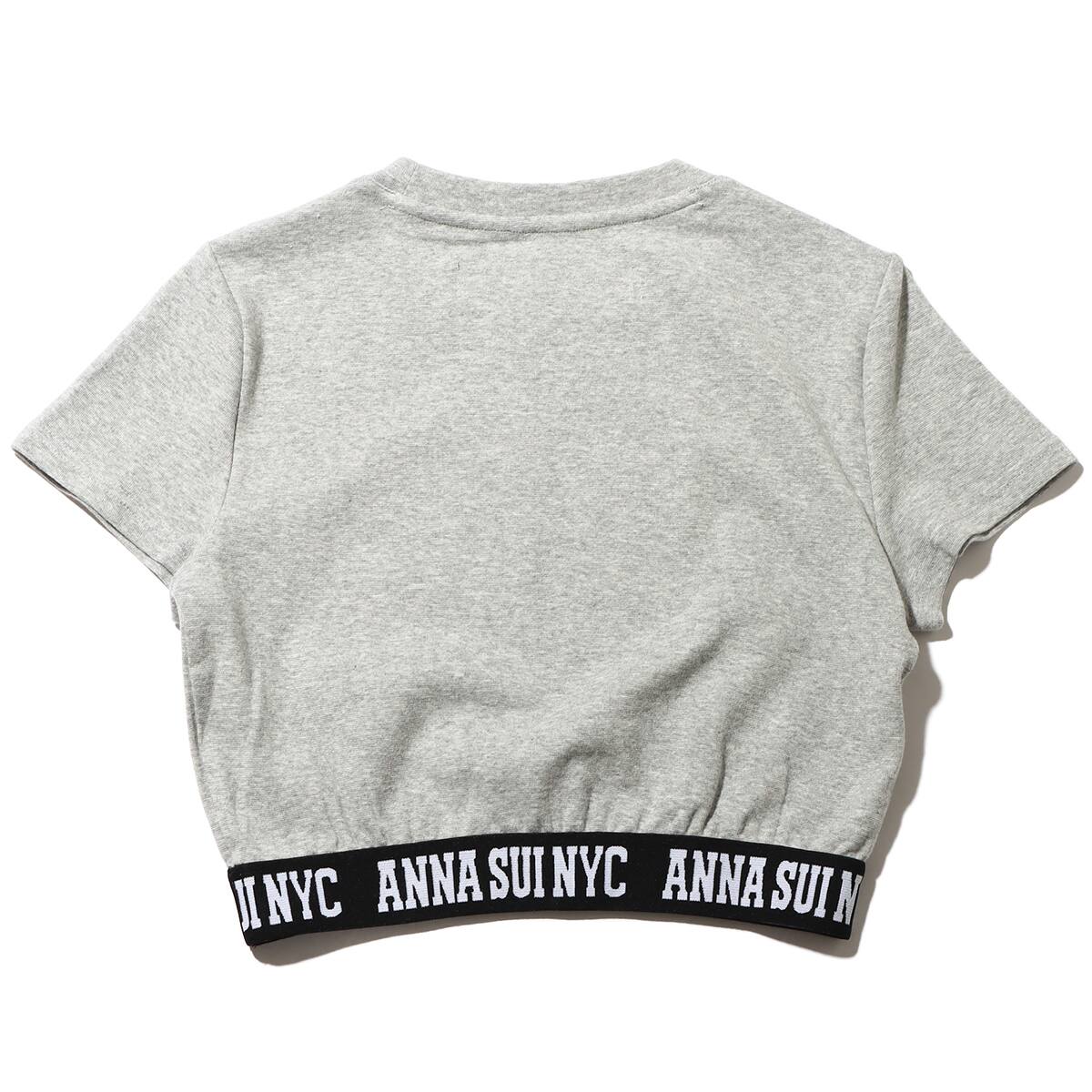 ANNA SUI NYC ロゴテープ チビTシャツ GRAY 22HO-I