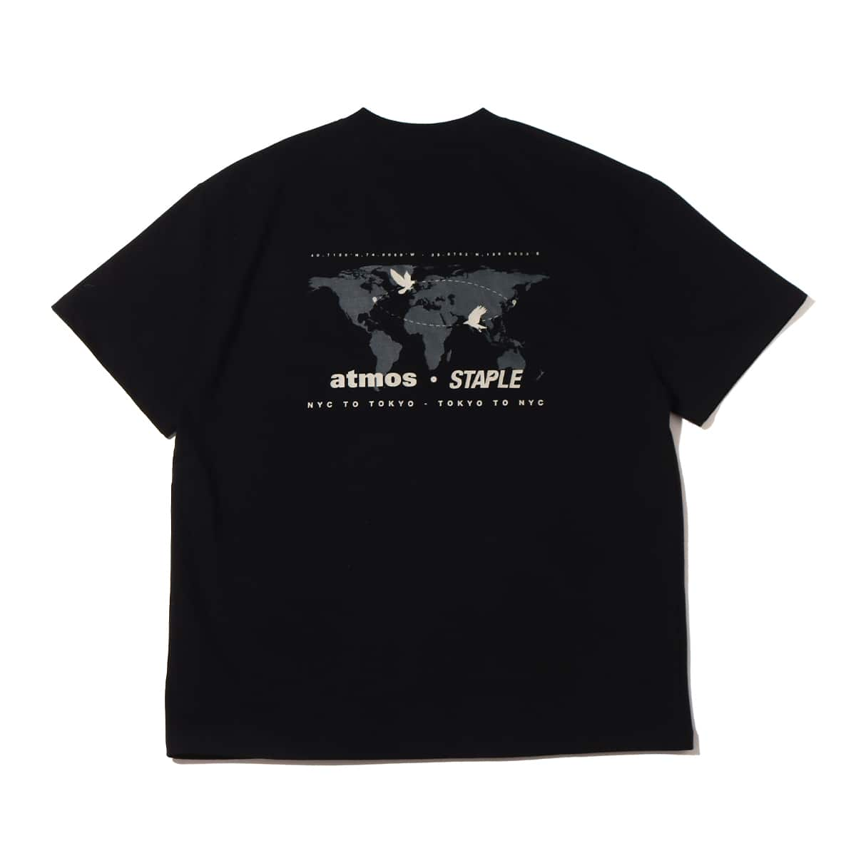 atmos STAPLE × ATMOS TEE BLACK 22FA-I