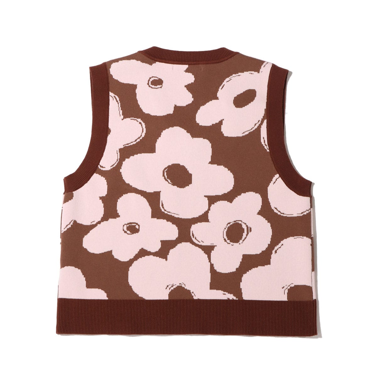 atmos pink 花柄ニットベスト BROWN 22SP-I