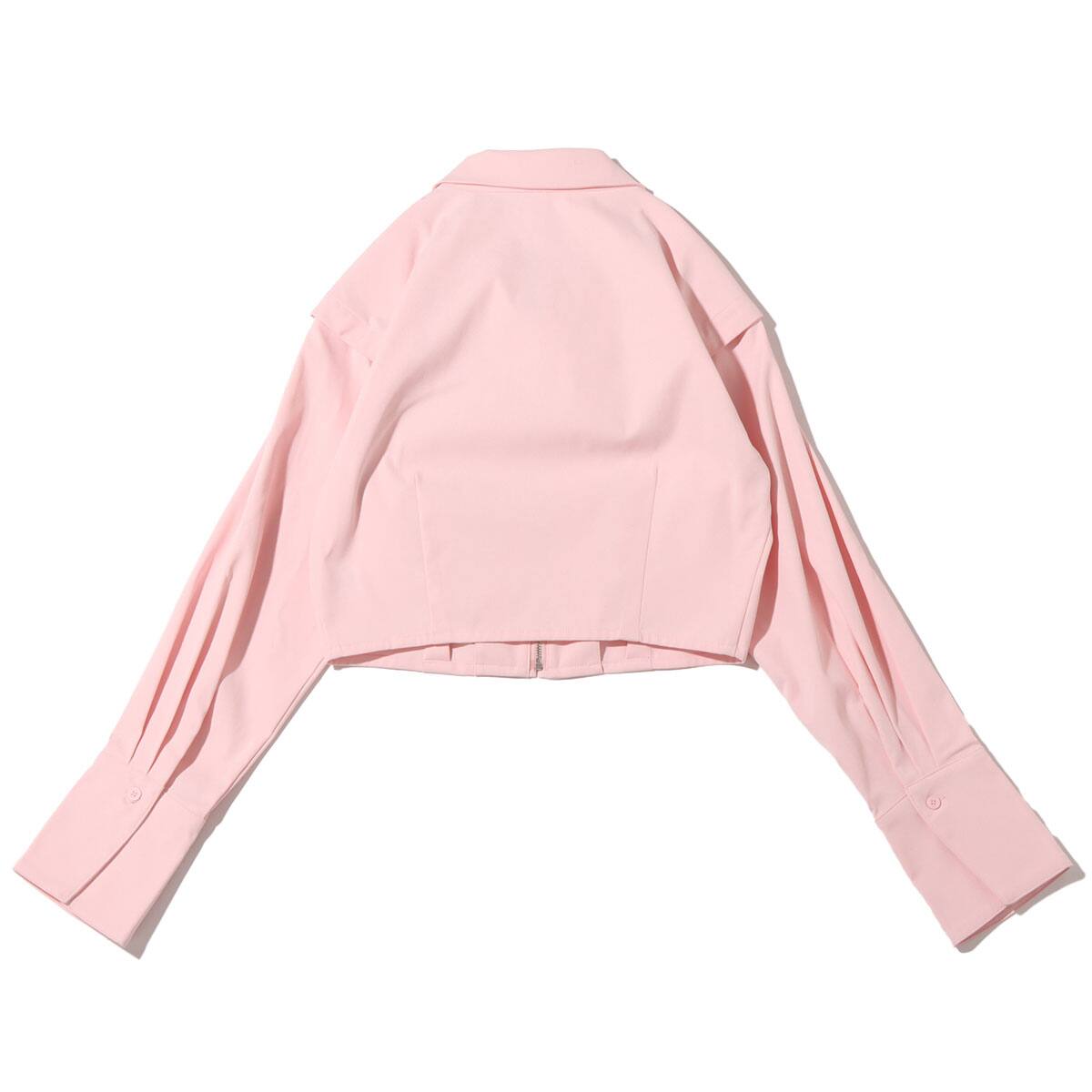 atmos pink ショート丈 フロントファスナーシャツ PINK 22SP-I