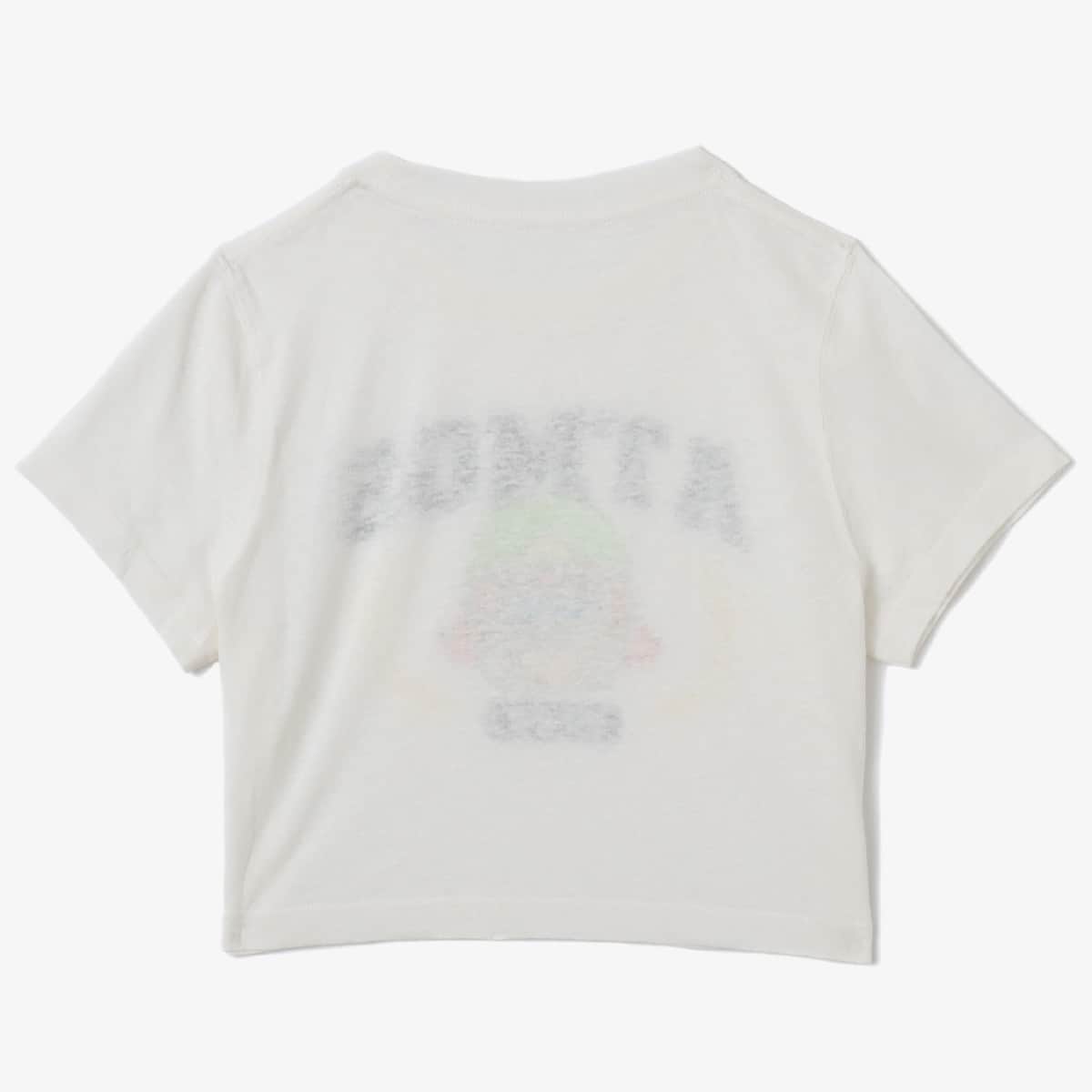 atmos pink x LiLi “Grumpy(C)”Cropped T-shirt WHITE の画像