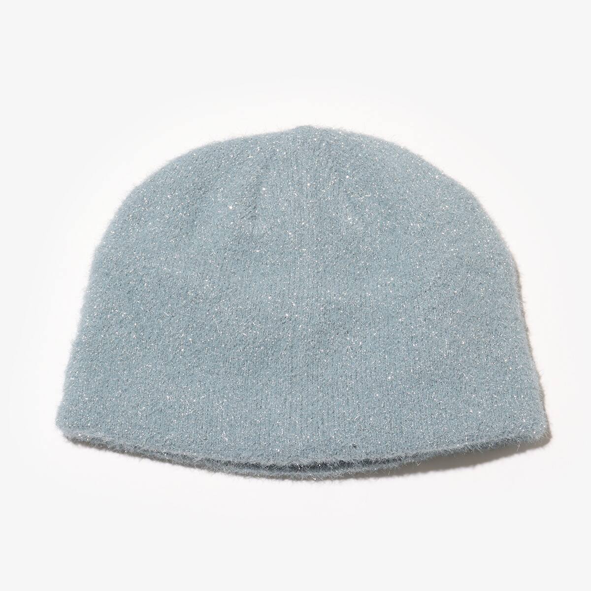 atmos pink Glitter Knit Beanie BLUE の画像