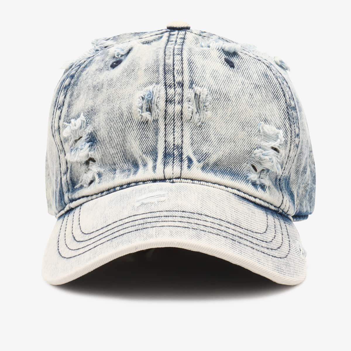 atmos pink Damaged Finishing Denim Cap LIGHT BLUE