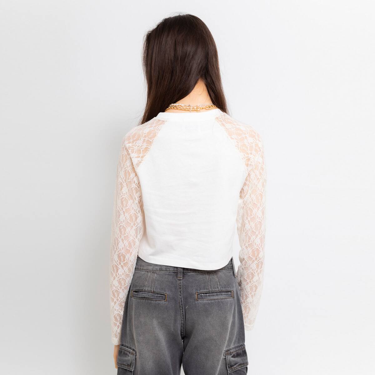 LAGUA GEM x ATMOS PINK RAGLAN TEE WHITE の画像