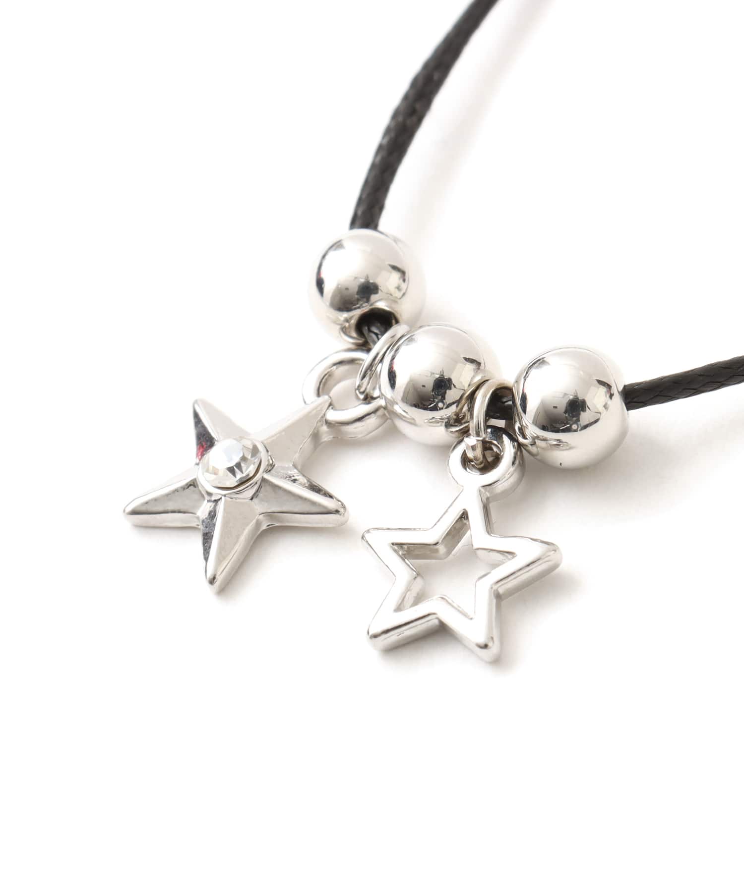 atmos pink Cord Choker Necklace SILVERの画像