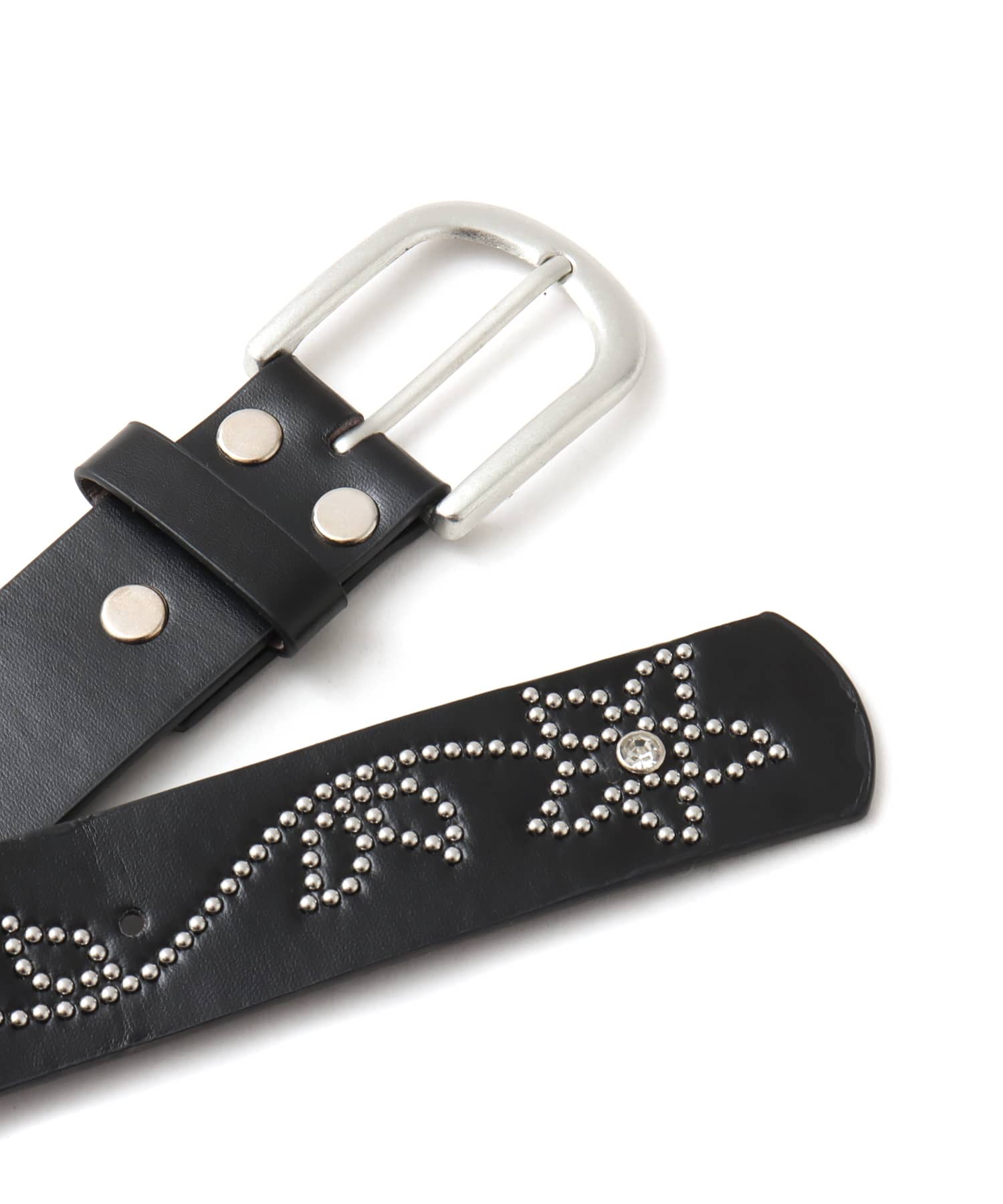atmos pink Stud Belt BLACKの画像