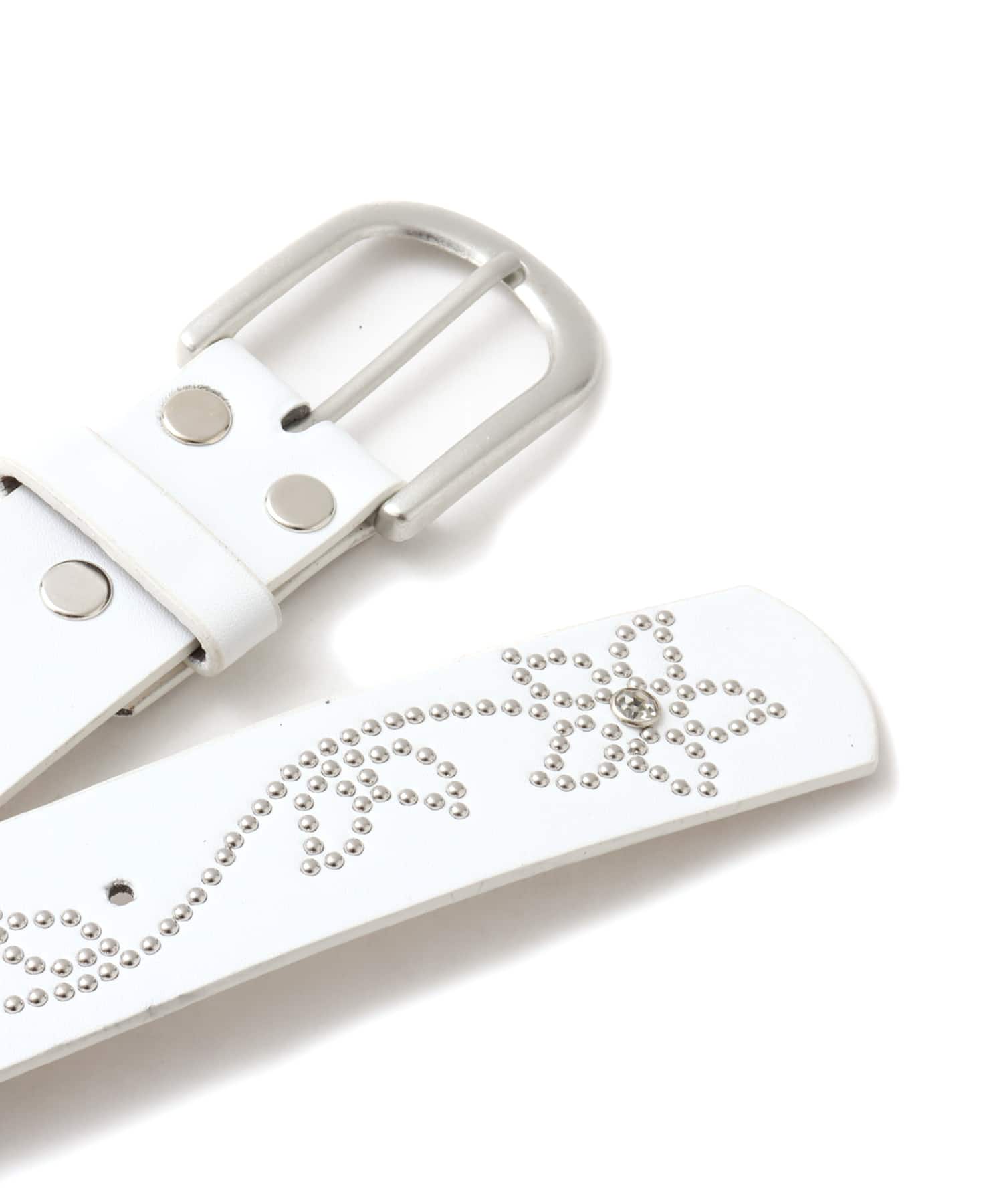 atmos pink Stud Belt WHITEの画像