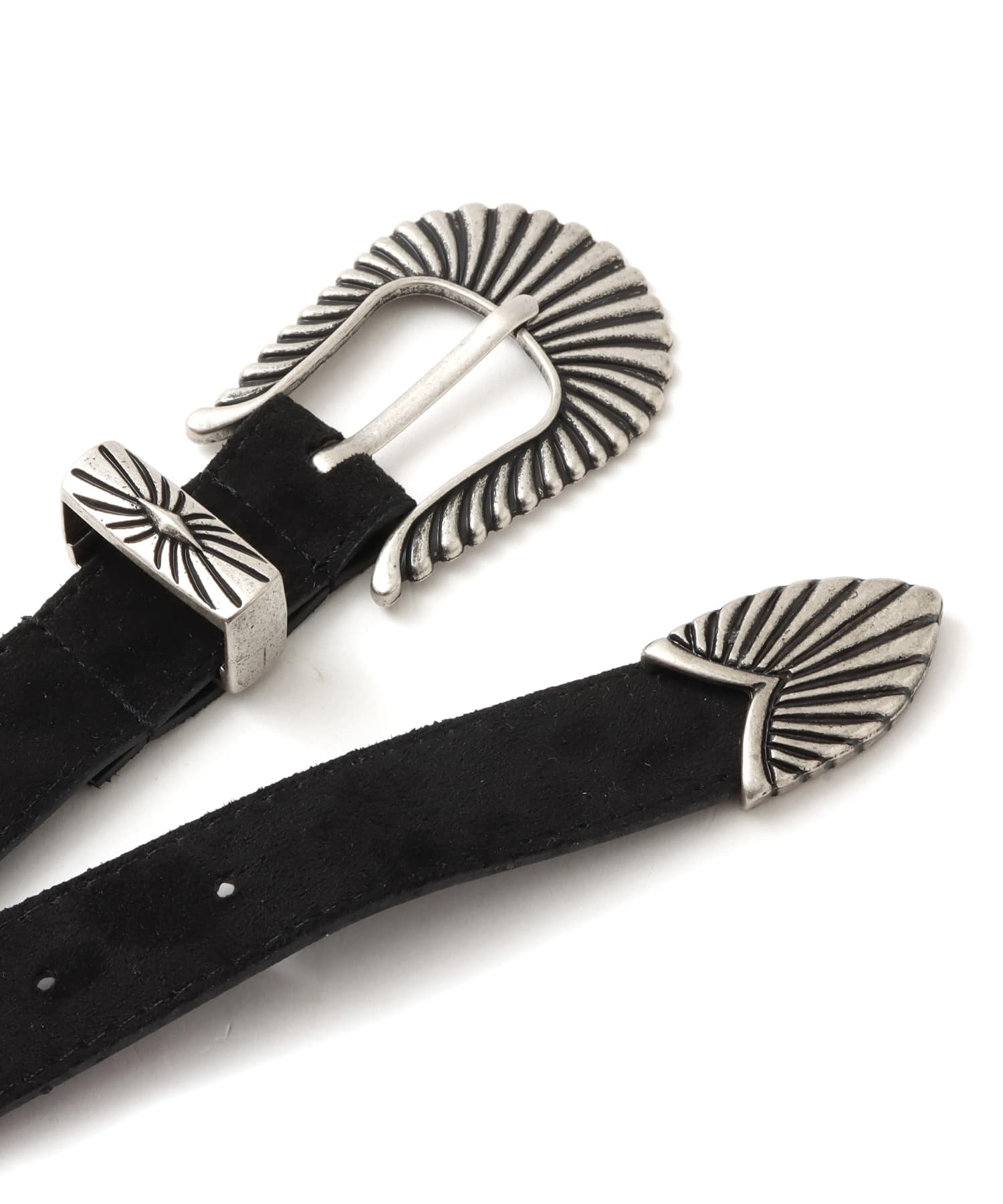 atmos pink Suede Belt BLACKの画像