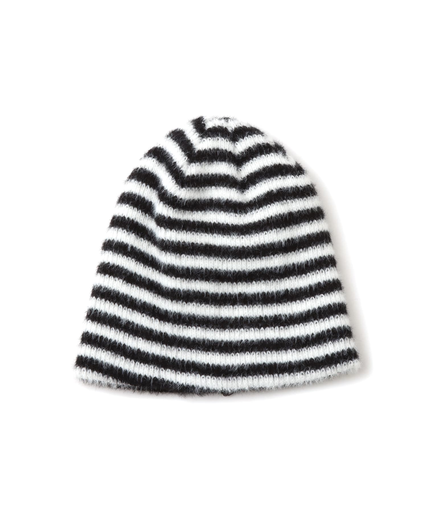 atmos pink Stripe Knit Beanie BLACKの画像