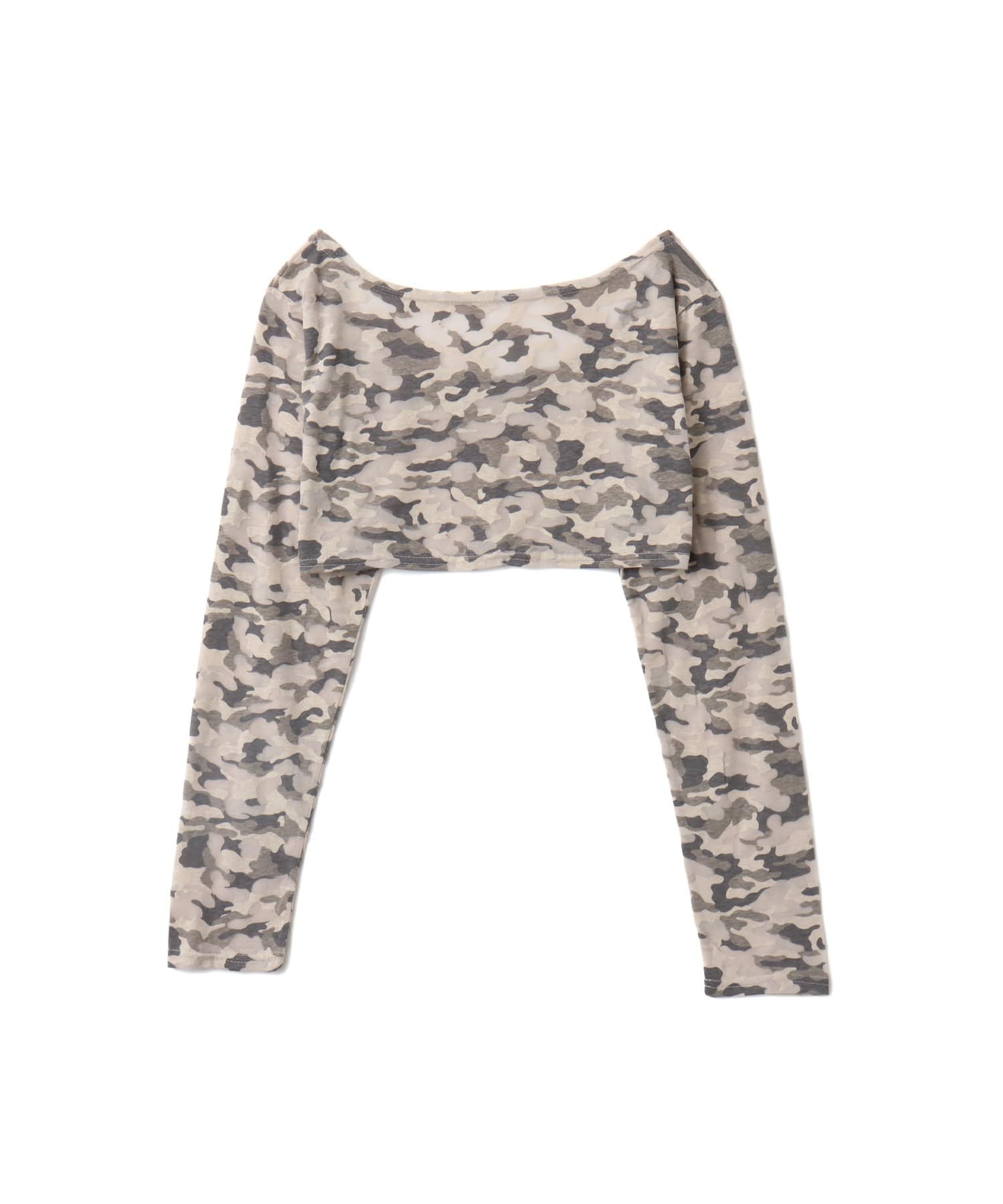 atmos pink Cropped Camouflage Tops BEIGEの画像