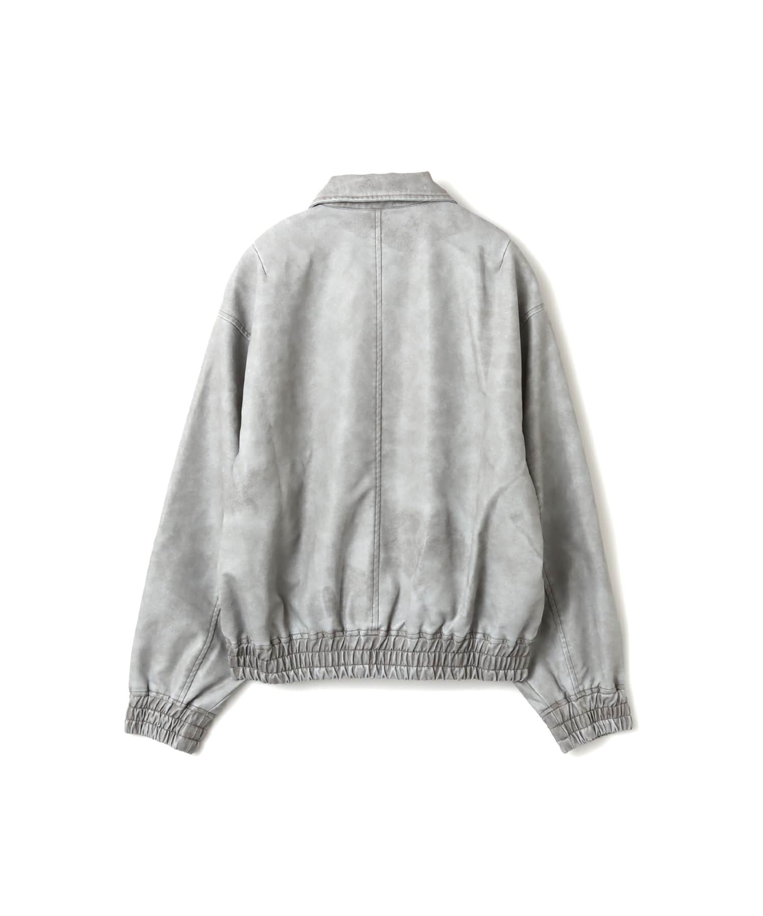atmos pink Faux Leather Jacket GRAYの画像