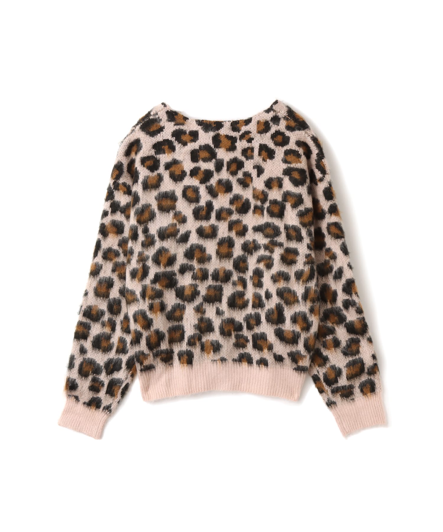 atmos pink Leopard Knit Cardigan PINKの画像