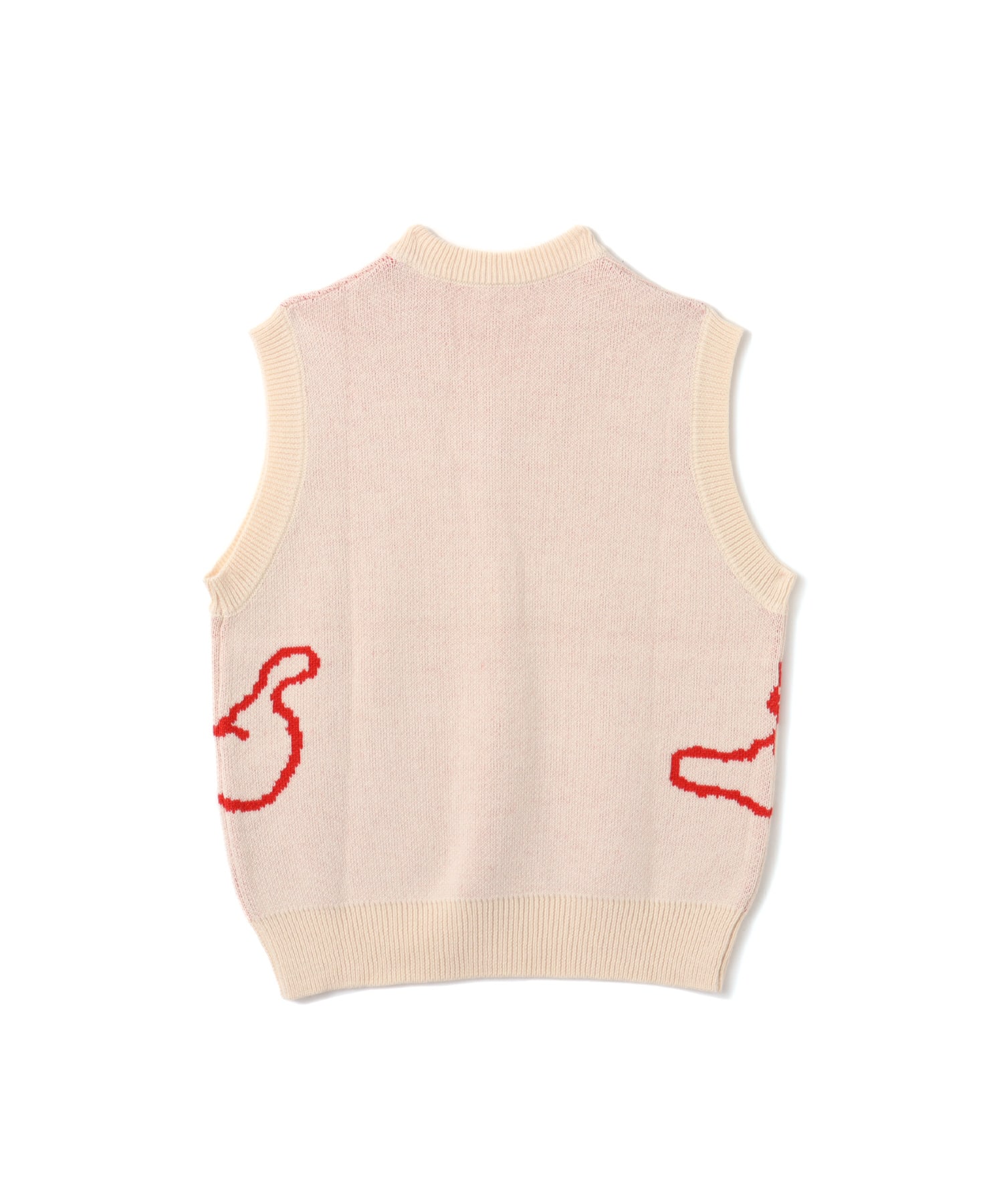 MARIA SAKURAI x atmos pink Ghost Knit Vest BEIGEの画像