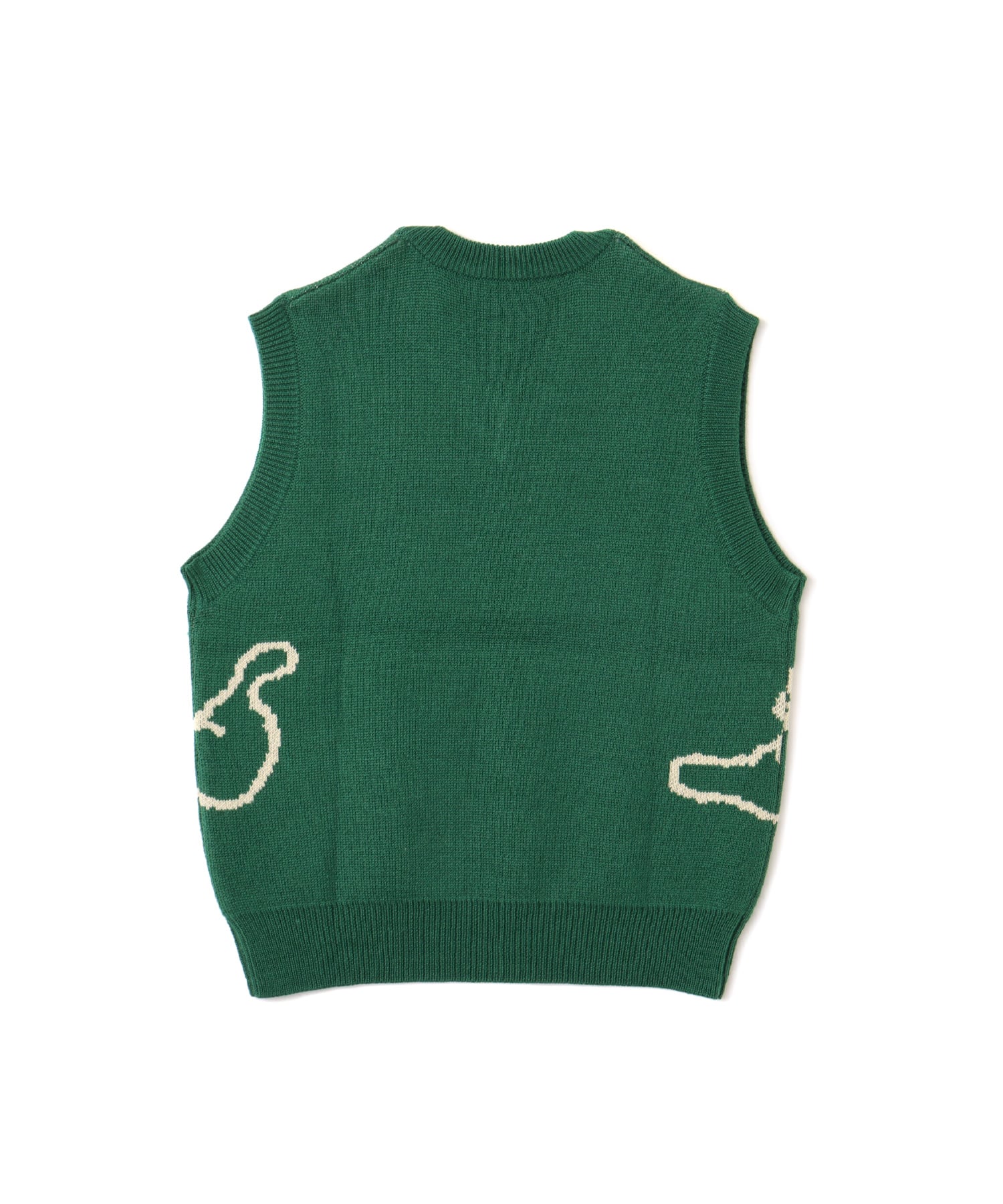 MARIA SAKURAI x atmos pink Ghost Knit Vest GREENの画像