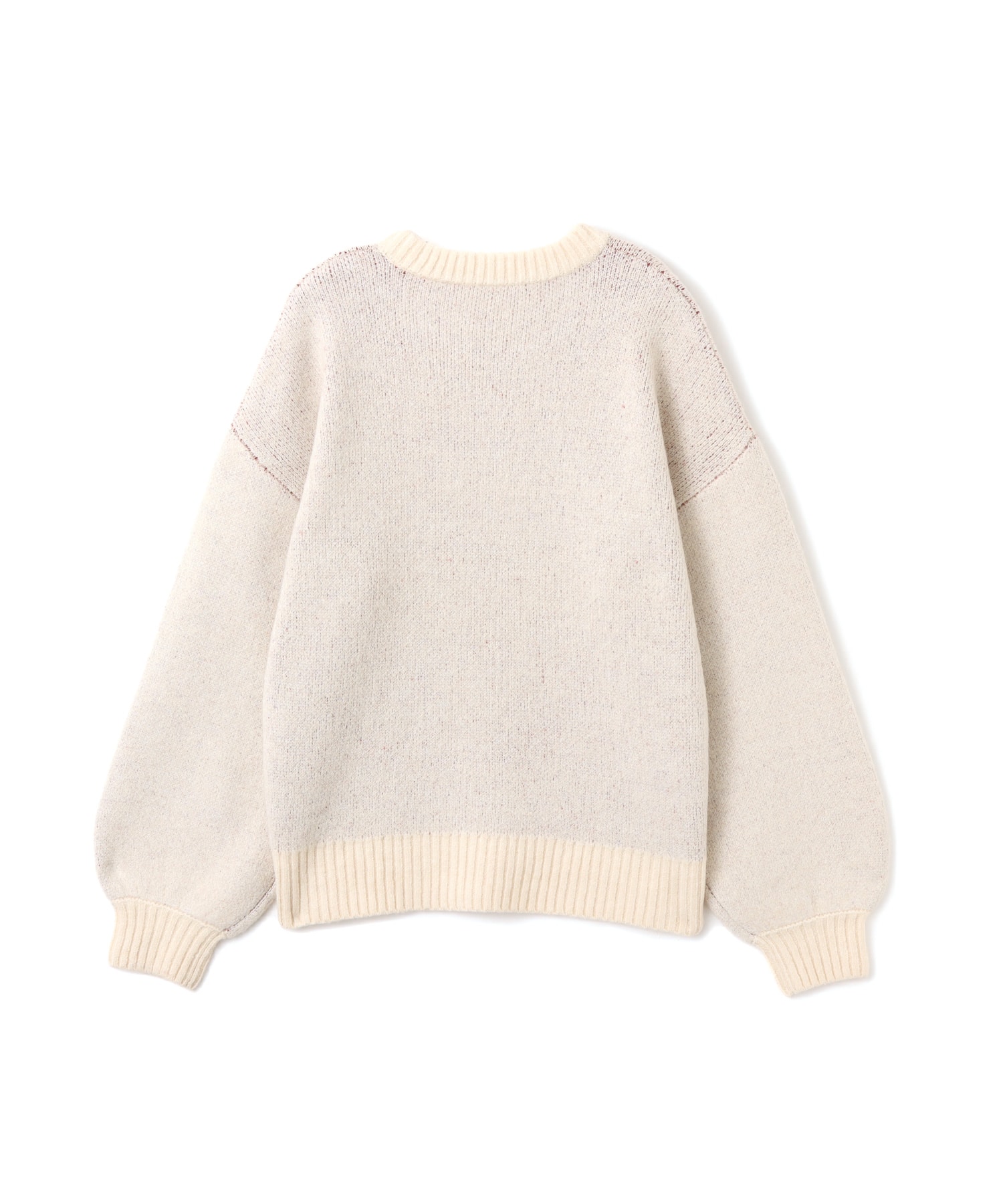 atmos pink  Logo Crew Knit Tops WHITEの画像