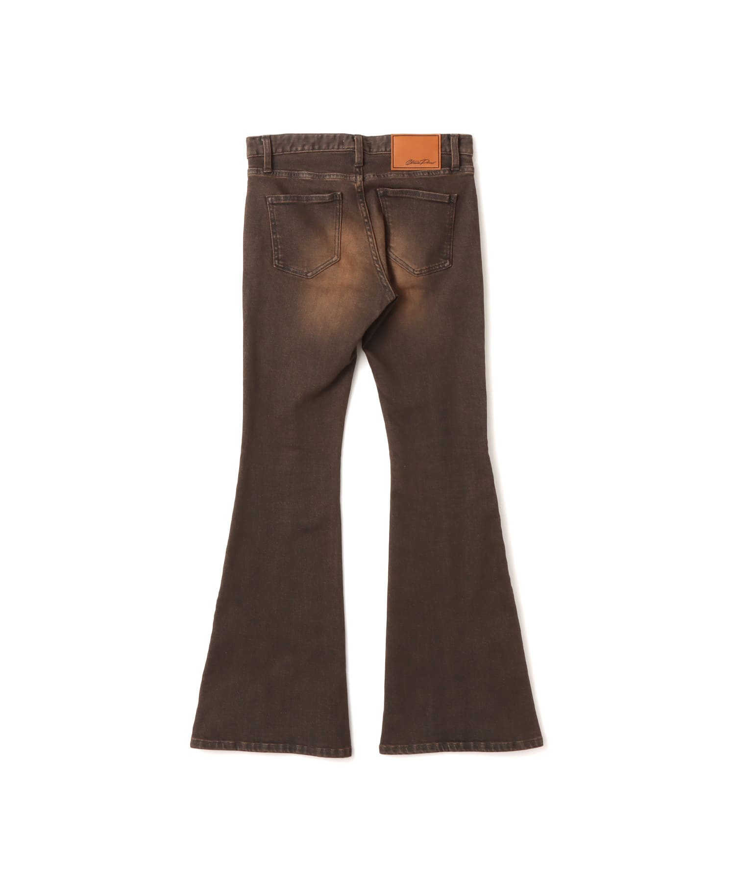 atmos pink Flare Denim Pants BROWNの画像