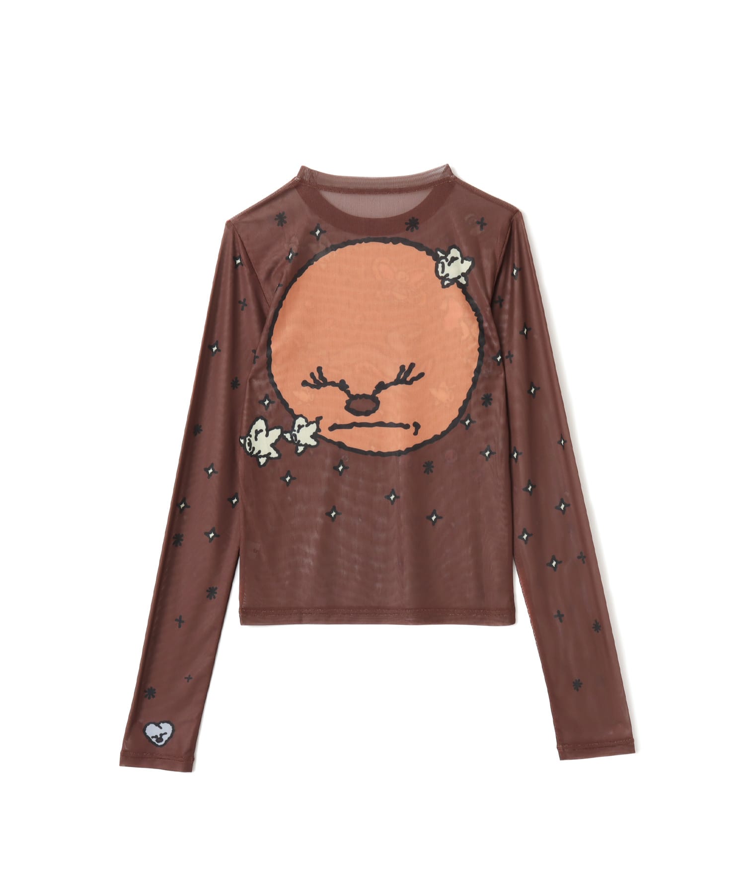 MARIA SAKURAI x atmos pink See-Through LS T-shirt BROWNの画像
