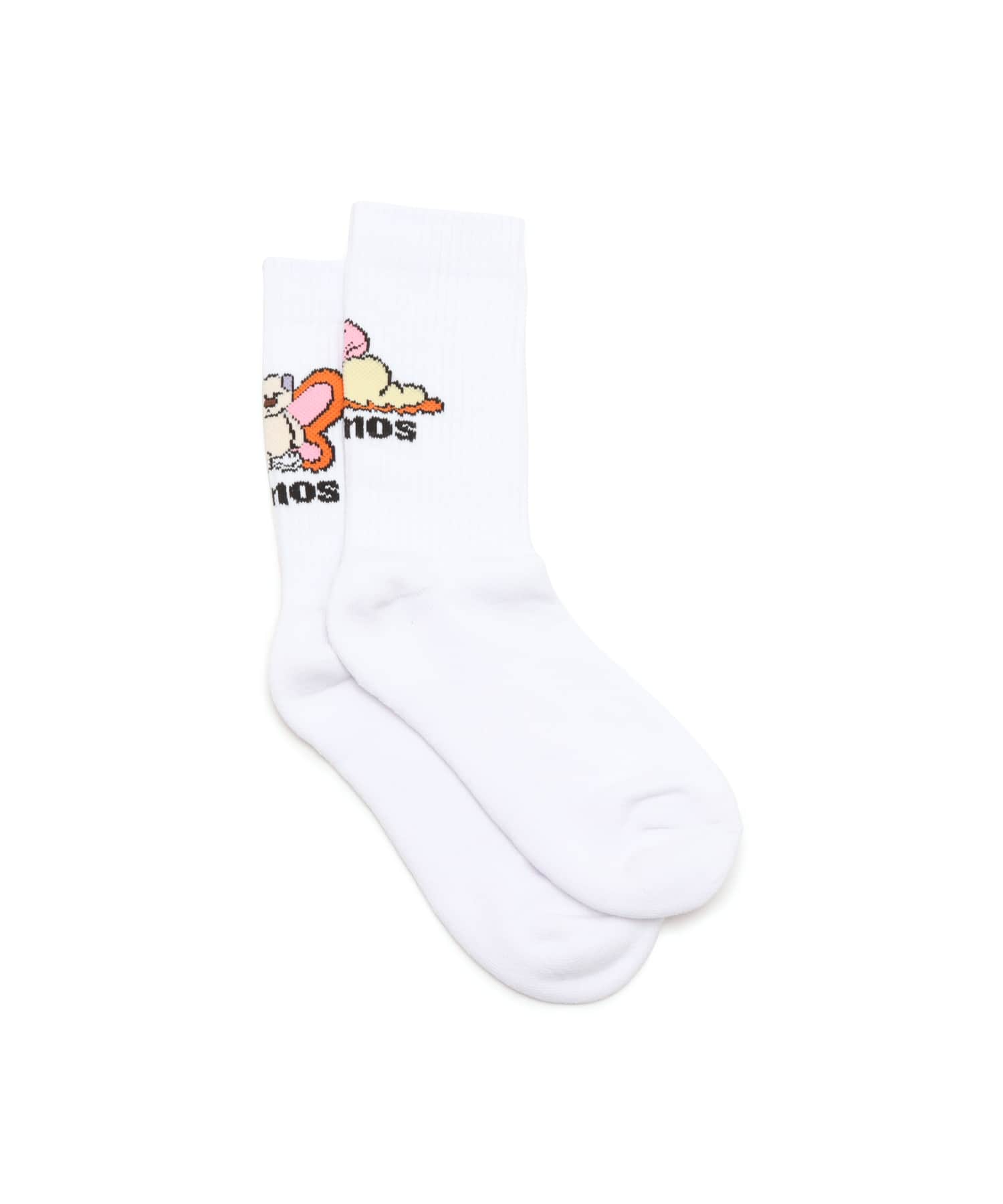 MARIA SAKURAI x atmos pink Rib Socks WHITEの画像
