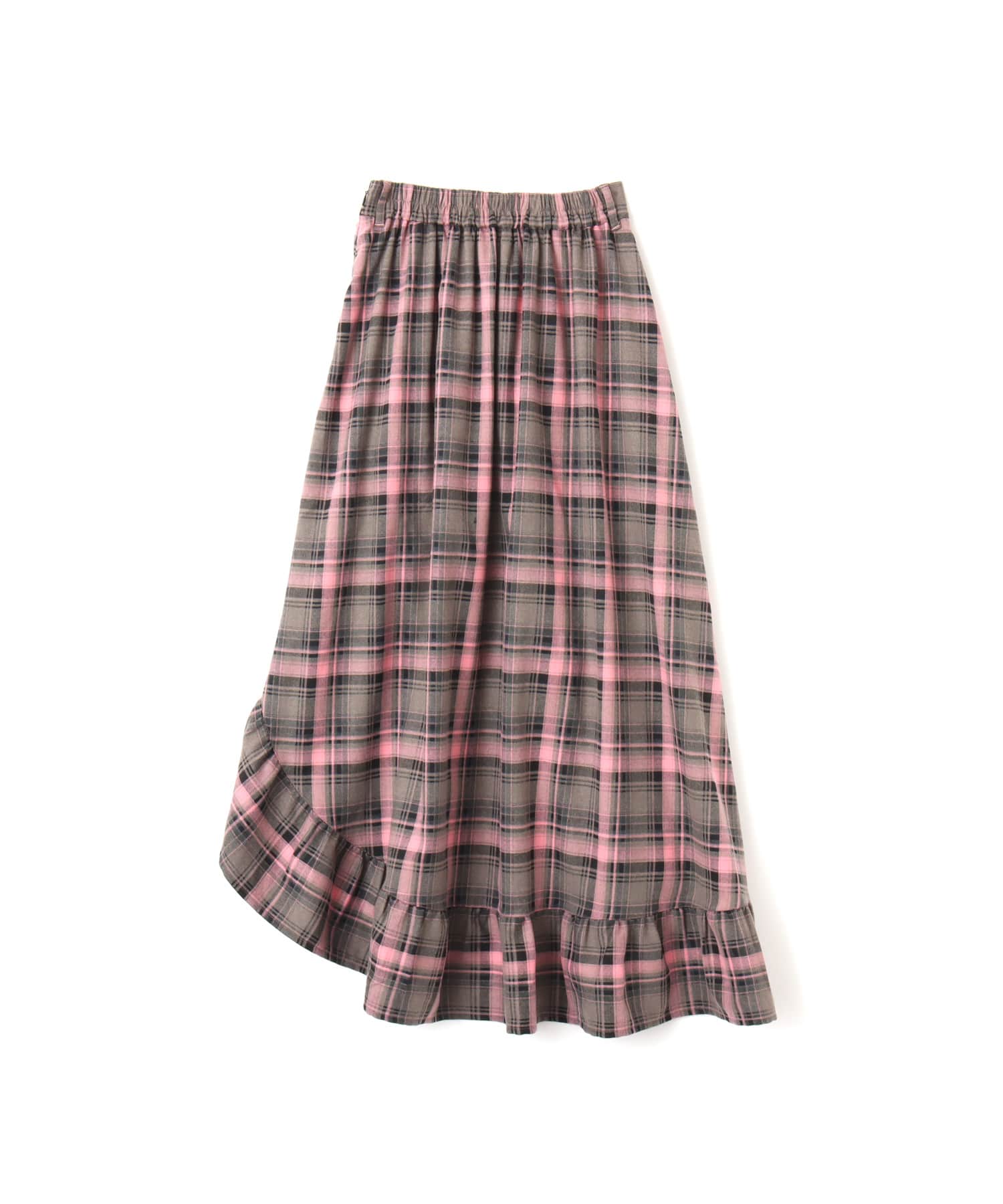 atmos pink Asymmetry Check Skirt PINKの画像