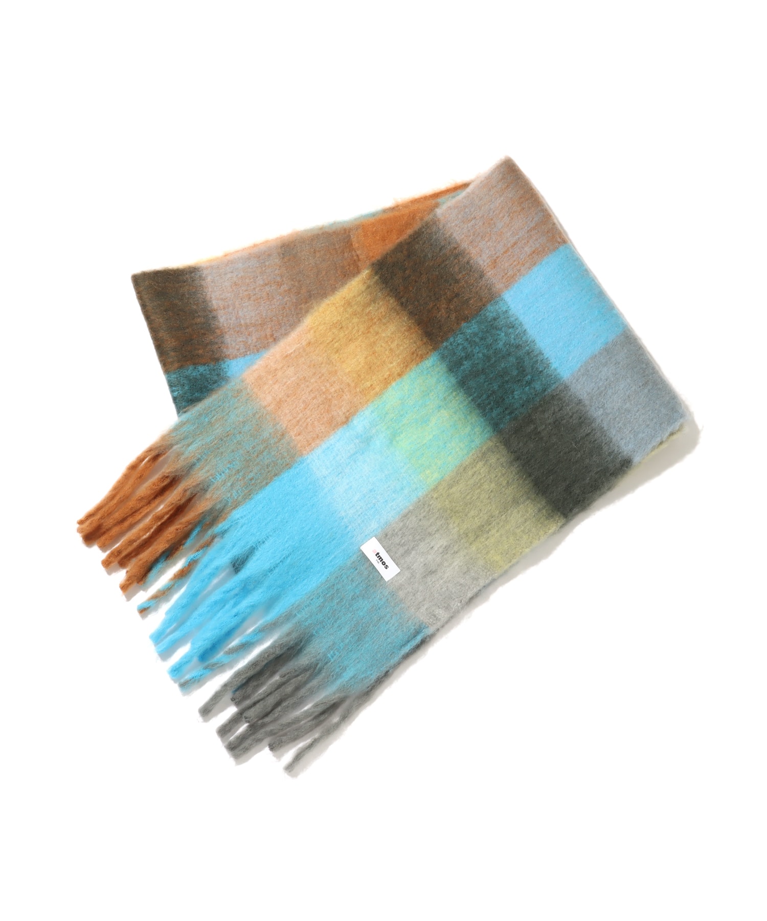 atmos pink Check Scarf MULTIの画像