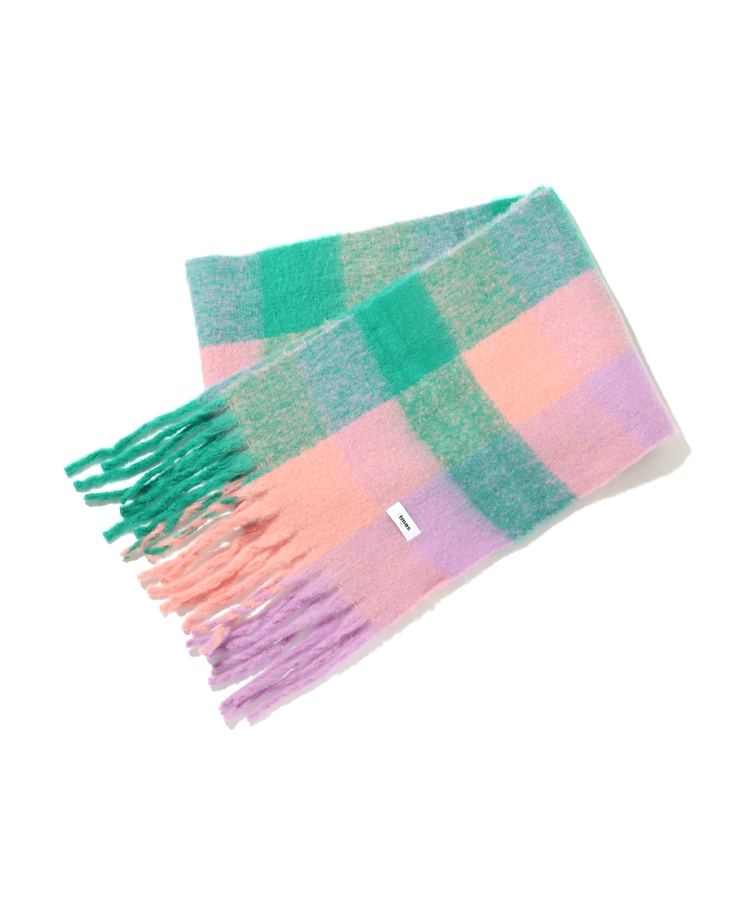 atmos pink Check Scarf PINKの画像
