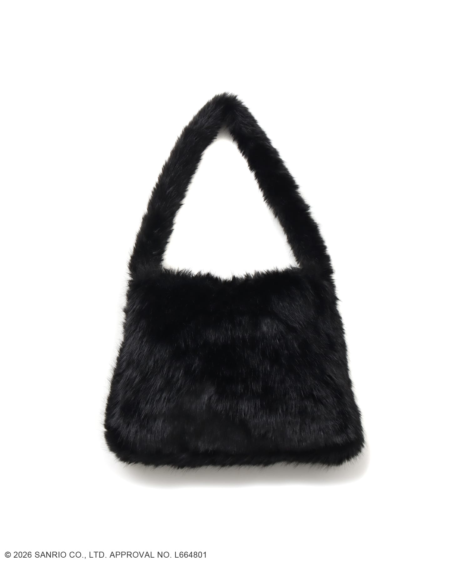 atmos pink x KUROMI Faux Fur Bag BLACK（アトモスピンク クロミ