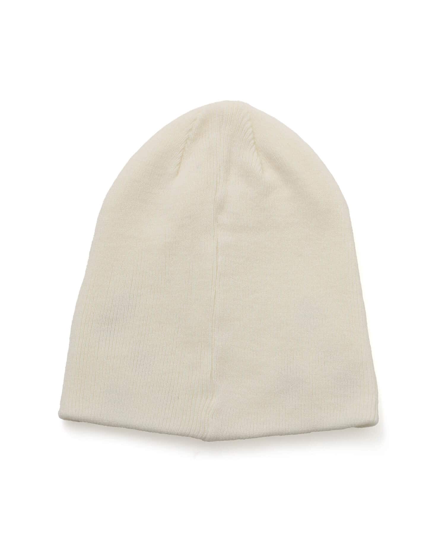 atmos pink Eyelet Beanie WHITEの画像