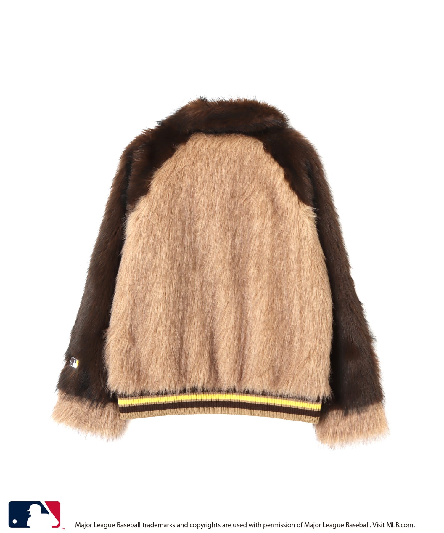 atmos pink MLB Faux Fur Blouson BEIGEの画像