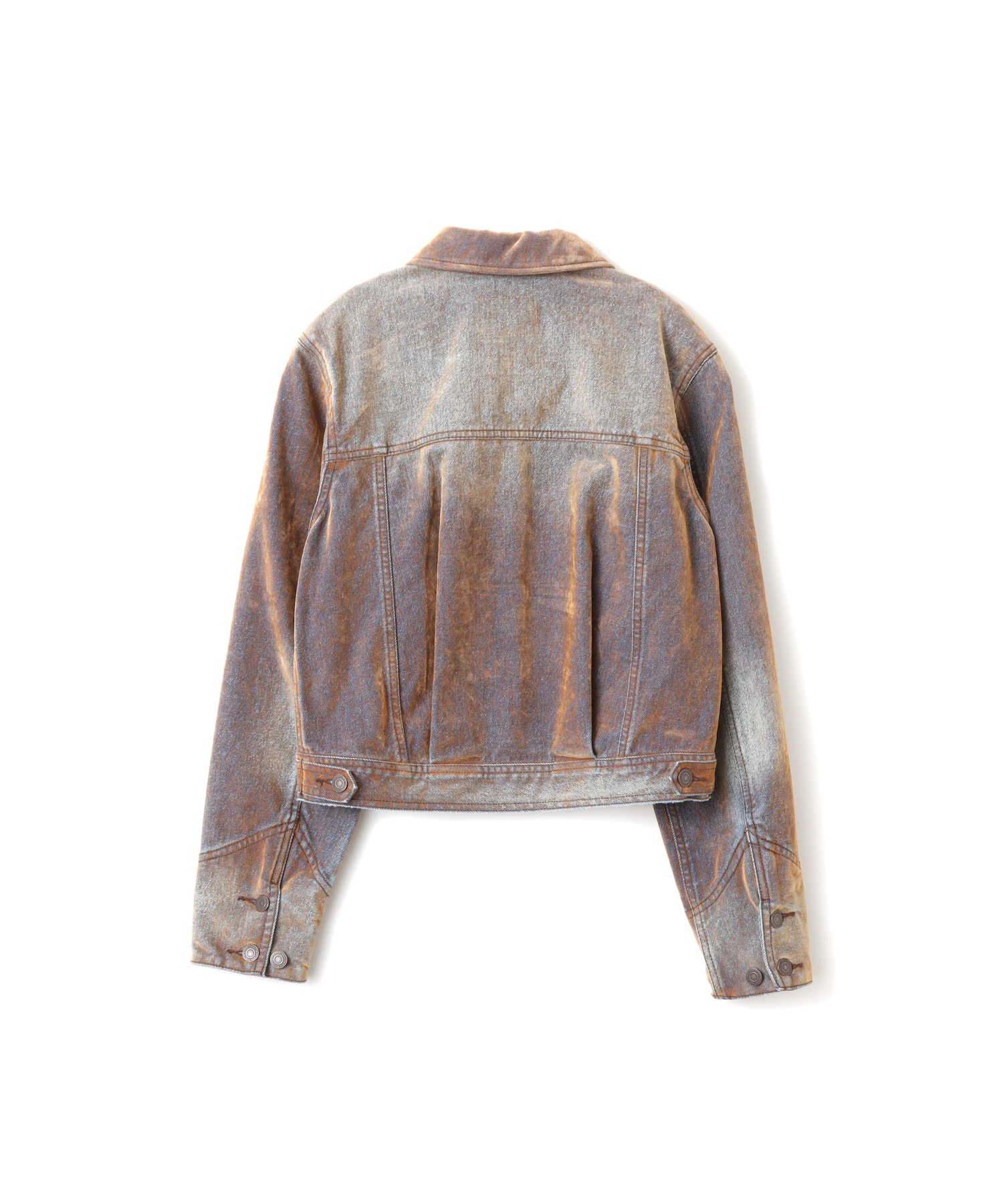 atmos pink Flocky Denim Jacket BRONZEの画像