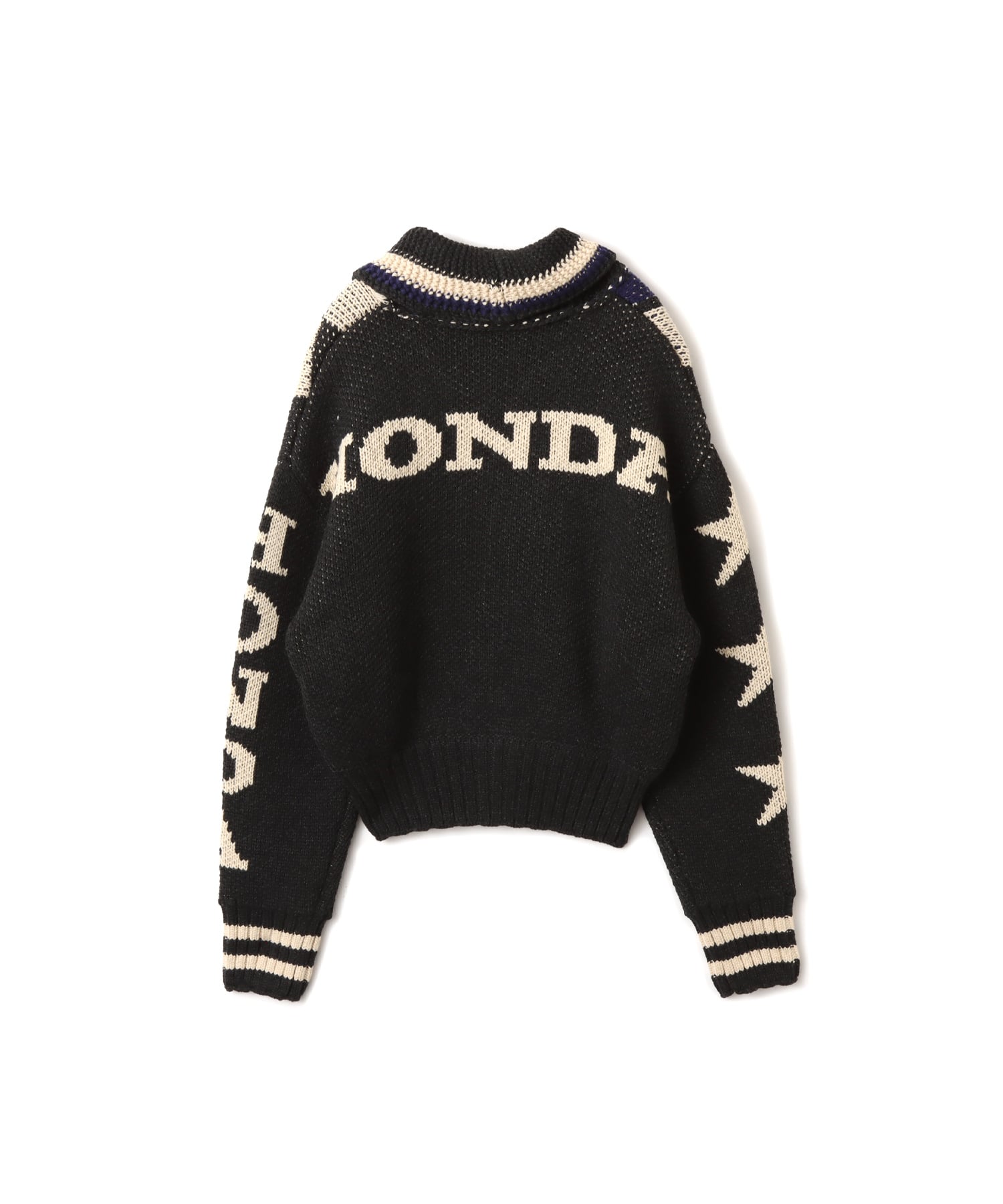 atmos pink x HONDA Zip Up Knit Blouson BLACKの画像