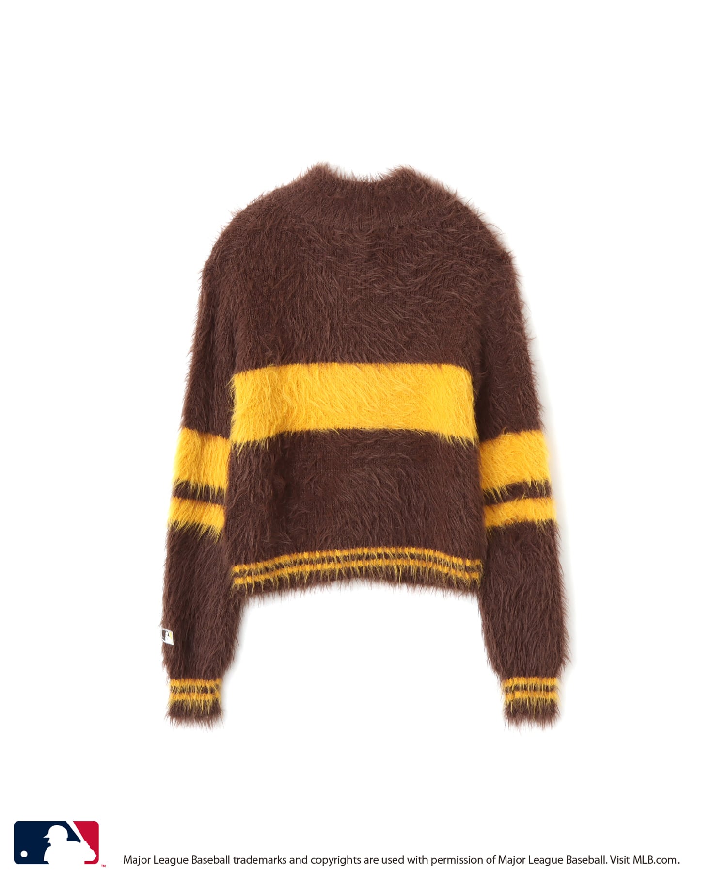 atmos pink MLB Shaggy Knit Blouson BROWNの画像