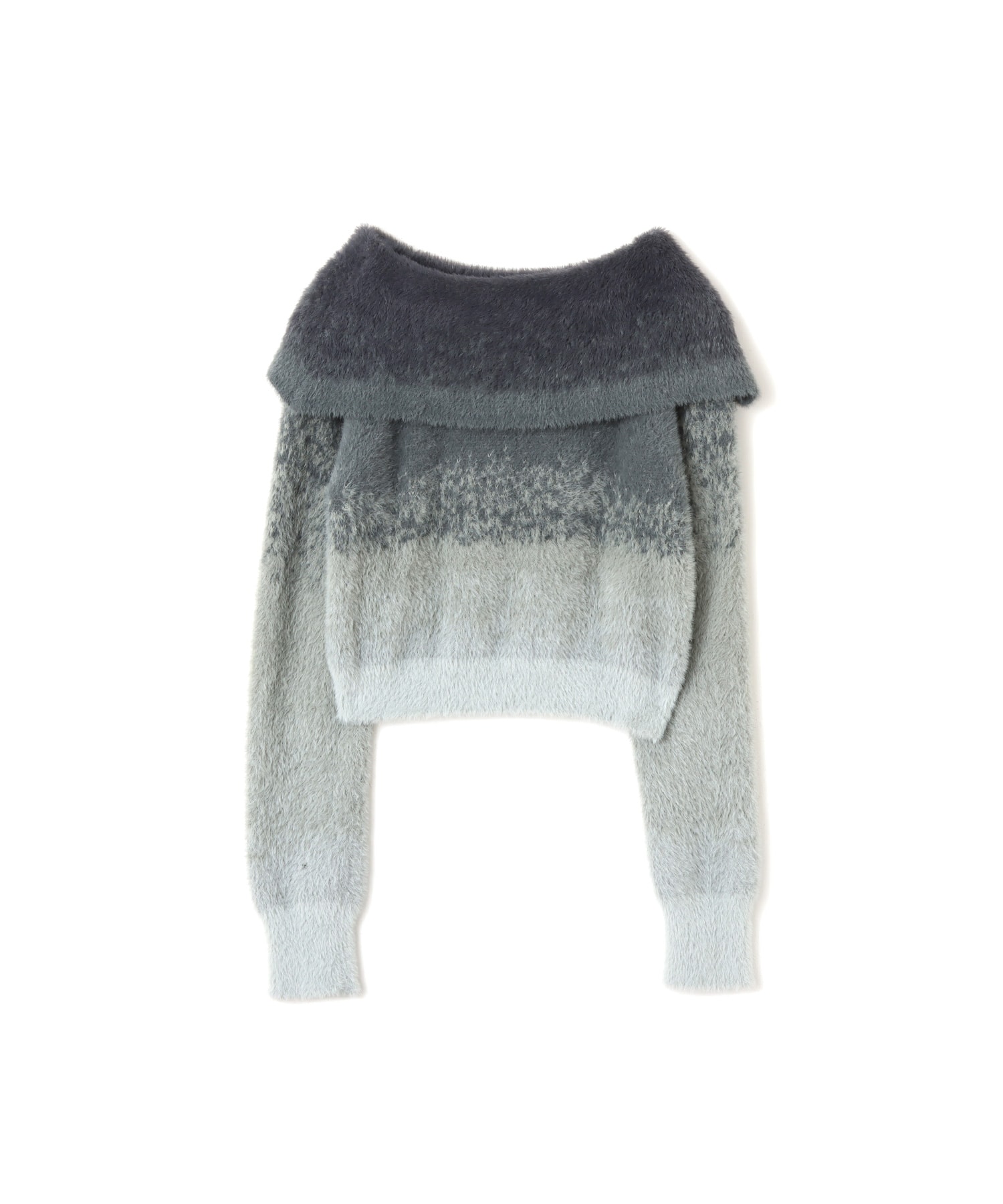 atmos pink Off Shoulder Knit Tops GRAYの画像