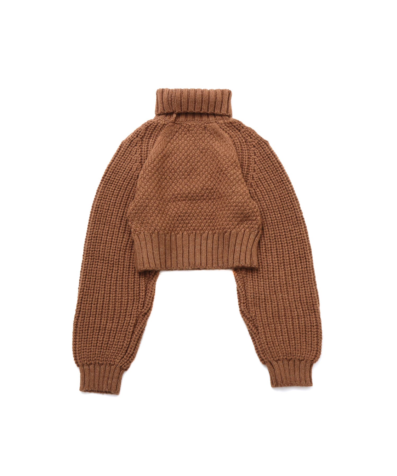 atmos pink Slit Cable Knit Tops BROWNの画像