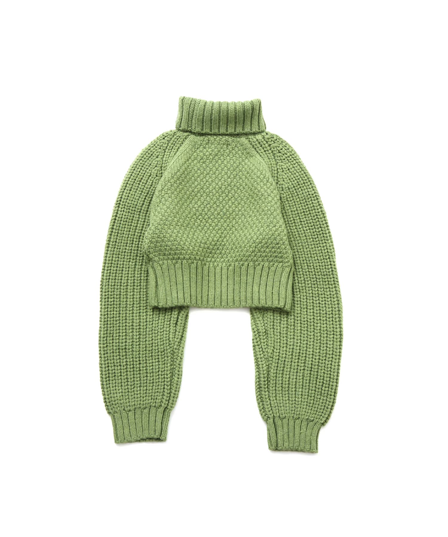 atmos pink Slit Cable Knit Tops GREENの画像