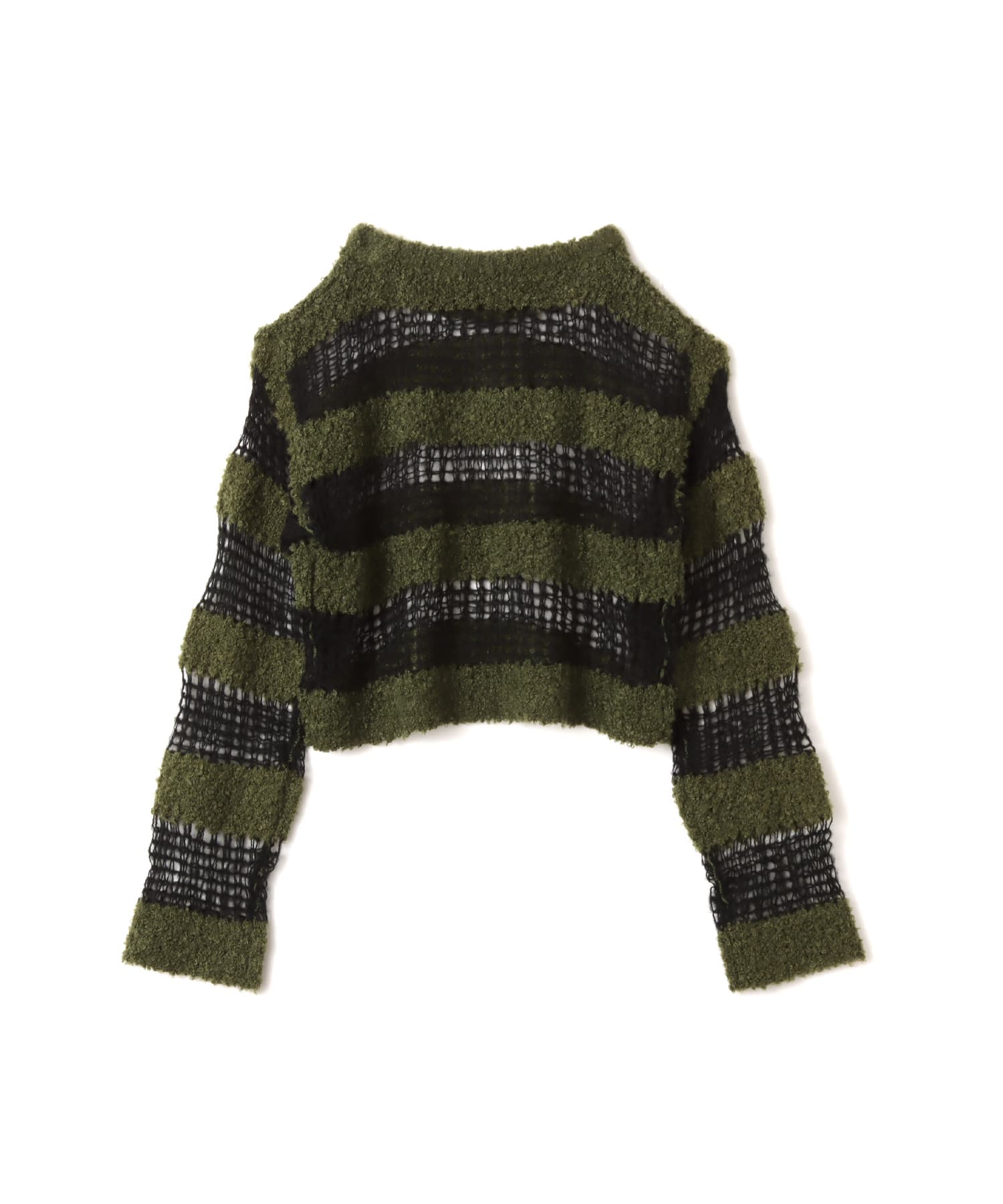 atmos pink Border Knit Top GREENの画像